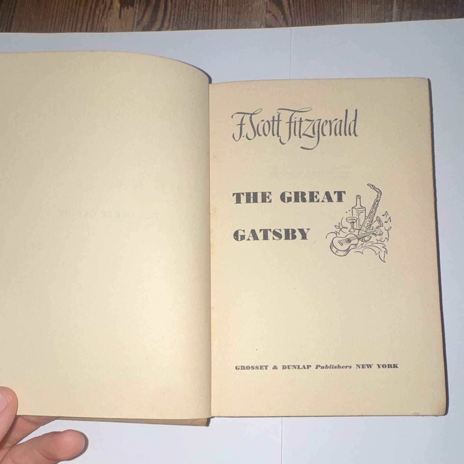 F. Scott Fitzgerald The Great Gatsby Hardcover 1925 Inscribed Grosset & Dunlap