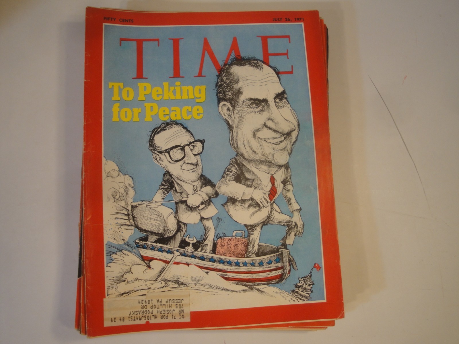 TIME MAGAZINE NIXON LOT/10 ISSUES 1968-1977 ERA