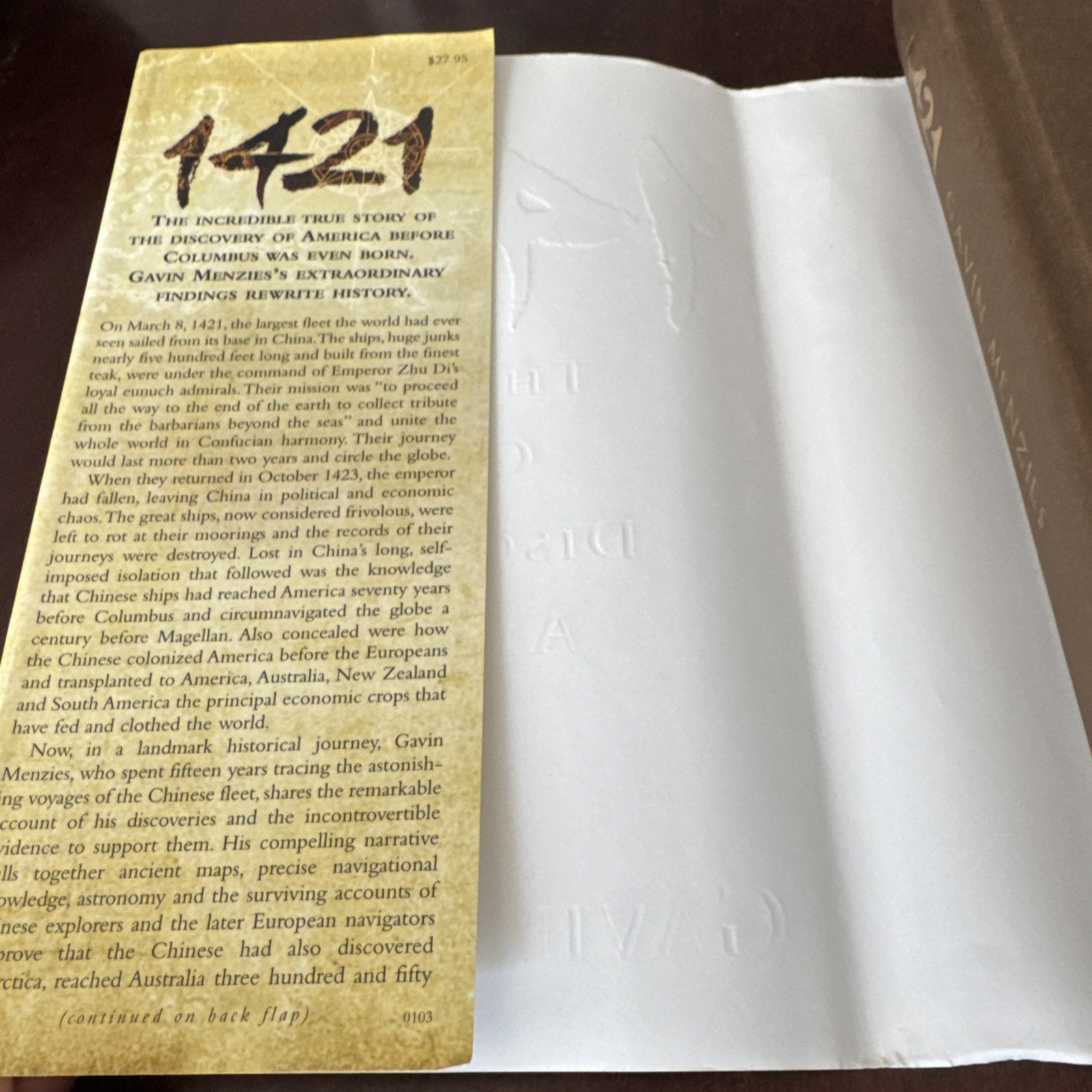 1421: The Year China Discovered America by Gavin Menzies – 2003