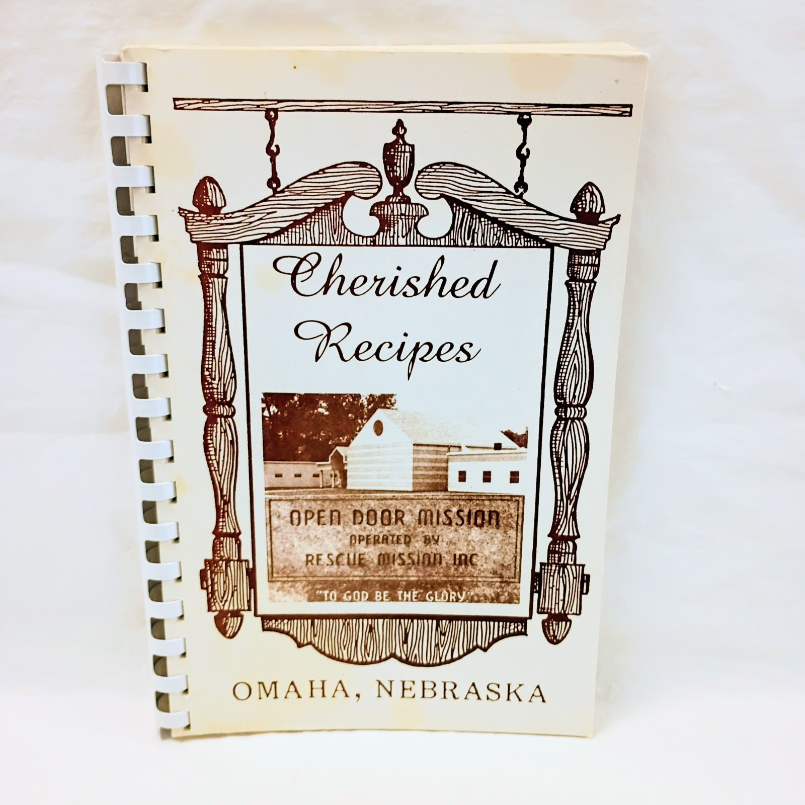 1992 Cherished Recipes The Open Door Mission Auxiliary Omaha Nebraska Cookbook