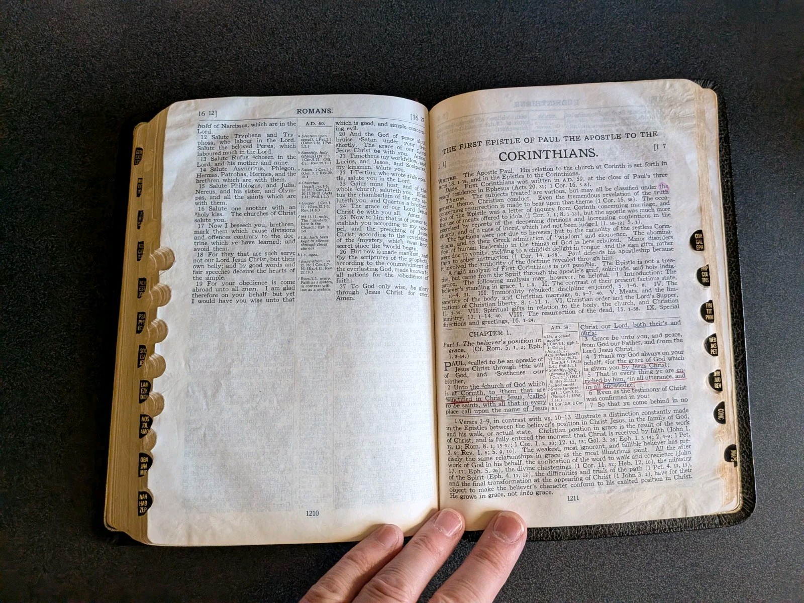 Holy Bible Scofield Reference Edition, 1945 Leatherbound, Indexed Oxford Press