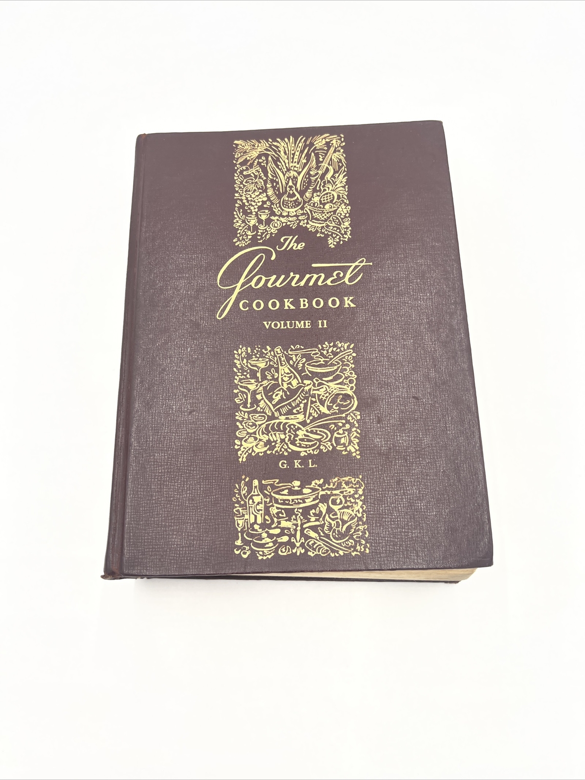 Vintage 1960 The Gourmet Cookbook Revised Volume 1 & Volume 2 Hardcover