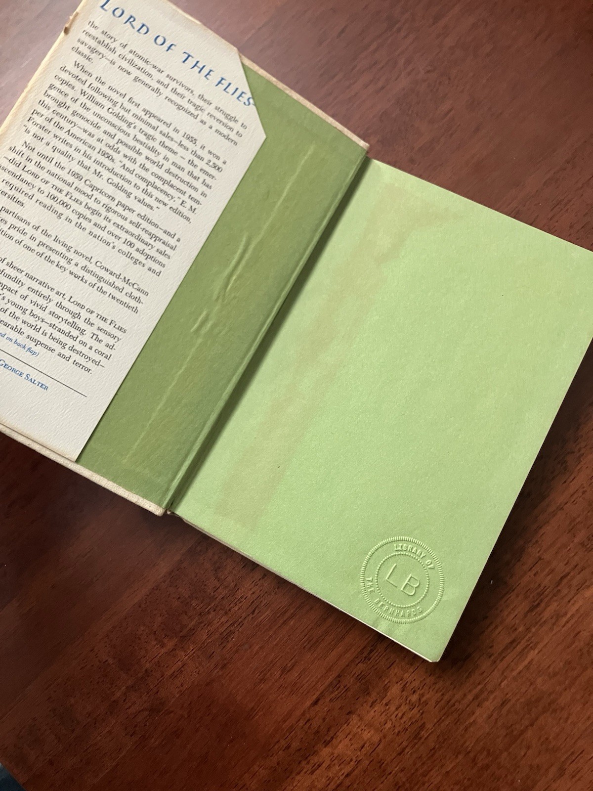The Lord of the Flies The 1962 Edition HBDJ William Golding 1st 3rd Conrad