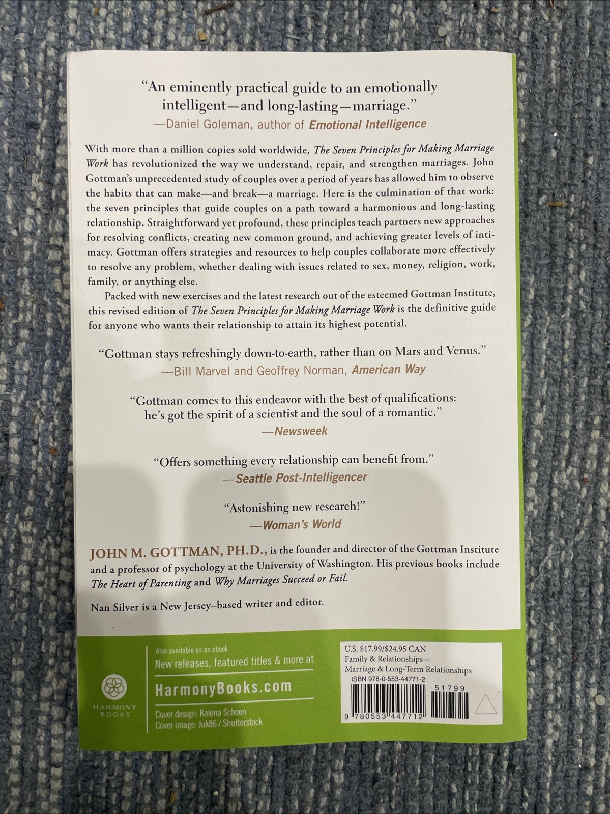 Seven Principles for Making Marriage Work : A Practical Guide from the Country’s