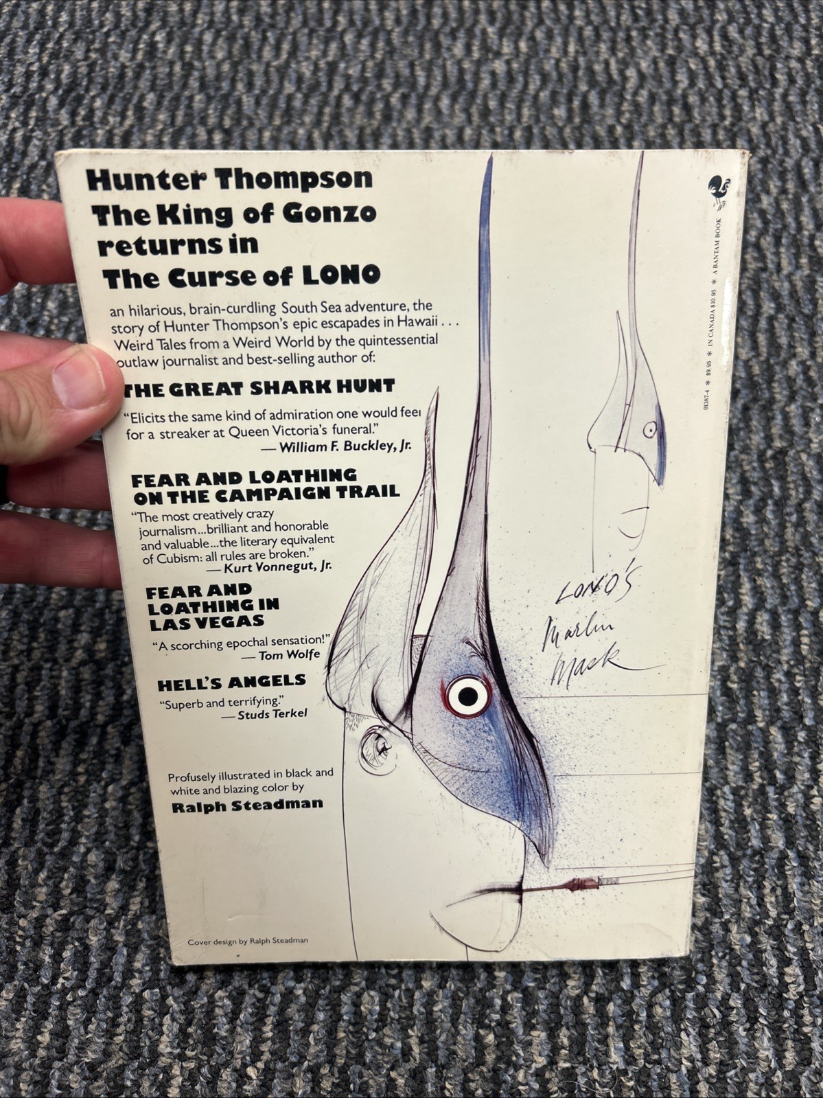 The Curse of LONO Hunter S Thompson & Ralph Steadman 1st Paperback Ed. VERY GOOD