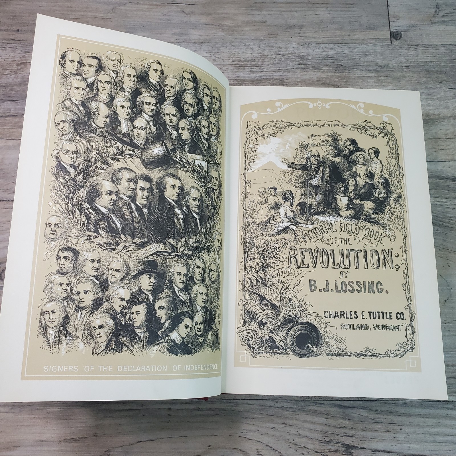 Benson Lossing Pictorial Field-Book Revolution Vol 2 Only 1972 Tuttle DAMAGED