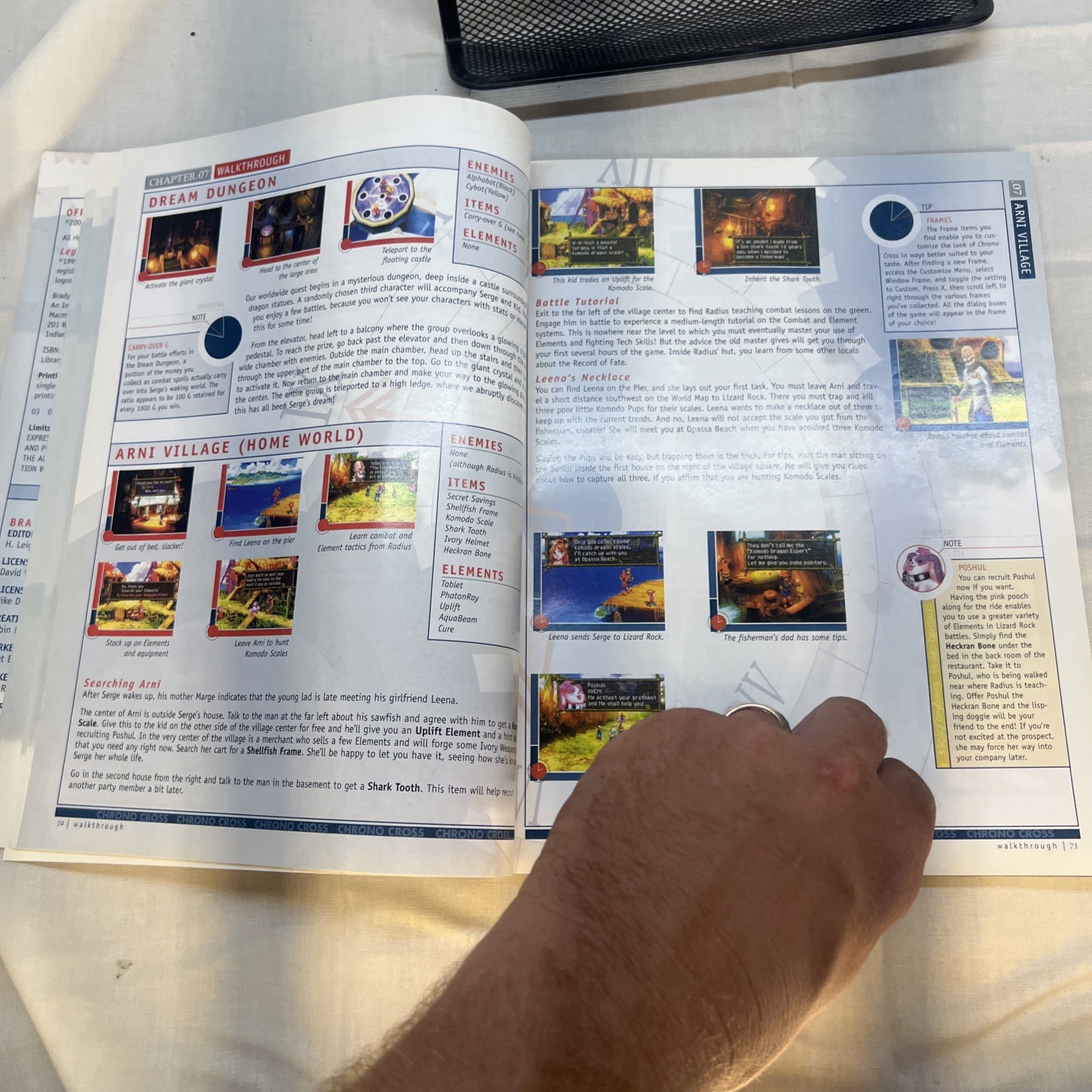 Chrono Cross Official Strategy Guide Brady Games Sony PlayStation Squaresoft