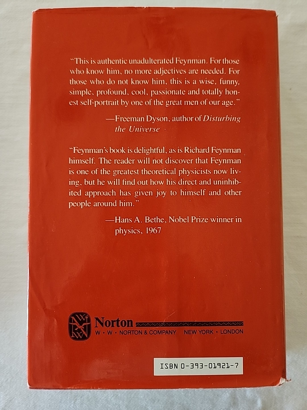 “Surely You’re Joking, Mr. Feynman!” by Richard P. Feynman 1985 Hardcover w/DJ