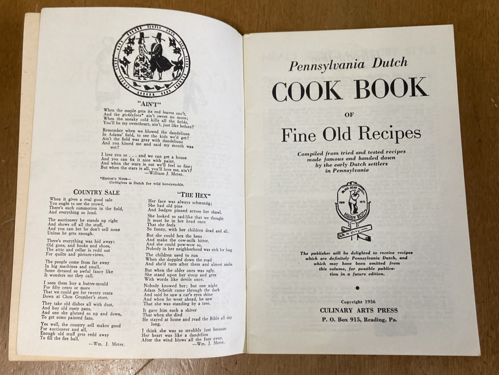 2 Vtg 1936 cookbooks Pennsylvania Dutch Fine Old Recipes & Philly Inquirer Cook