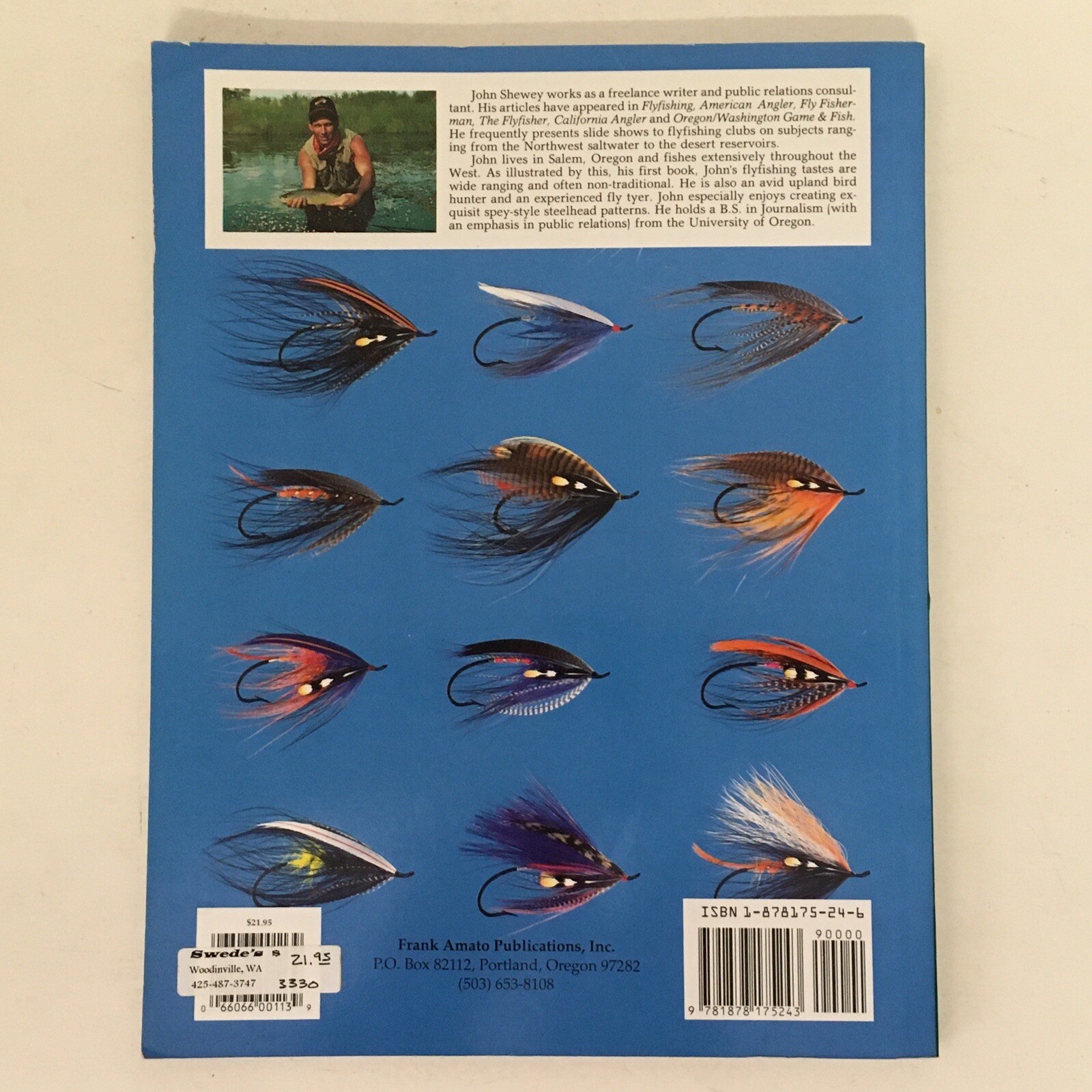 Northwest Fly Fishing: Trout and Beyond by John Shewey, 1992 PB SC GUC 111 pages