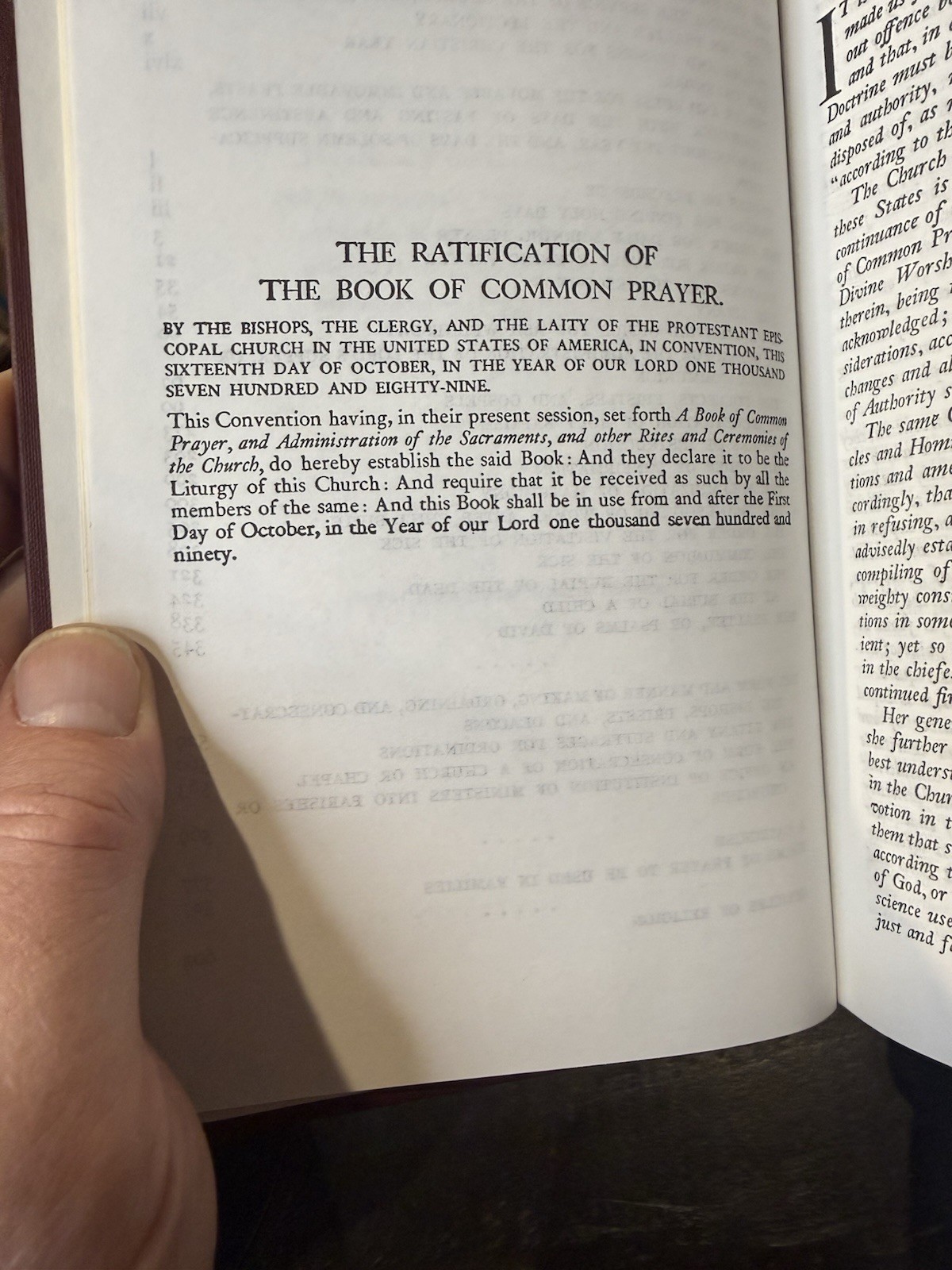 The Book of Common Prayer Reformed Episcopal Church Burgundy Hardcover Nice