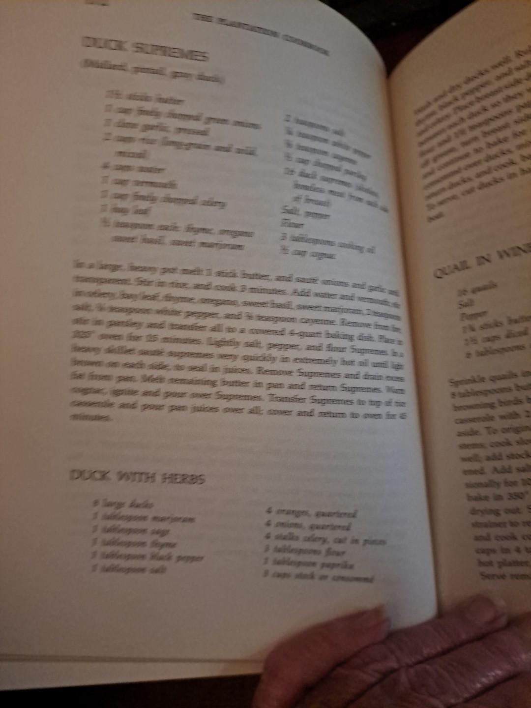 THE PLANTATION COOKBOOK Junior League New Orleans Cookbook 1972 HCDJ Free Ship