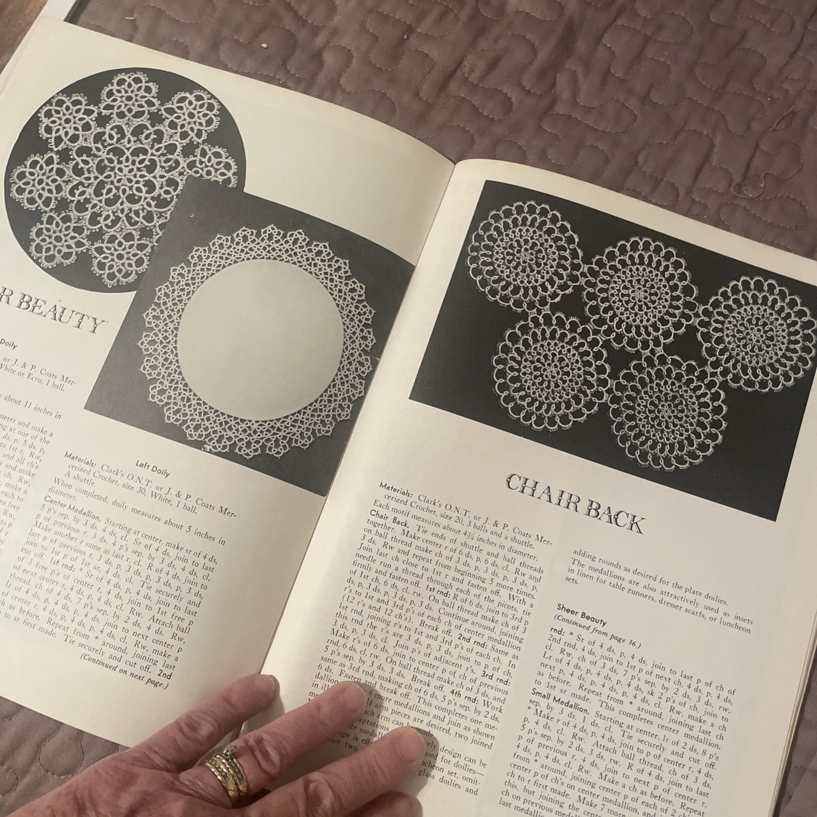 Rita Weiss Tatting Doilies & Edgings Thread Weaving Lace Yarn Work