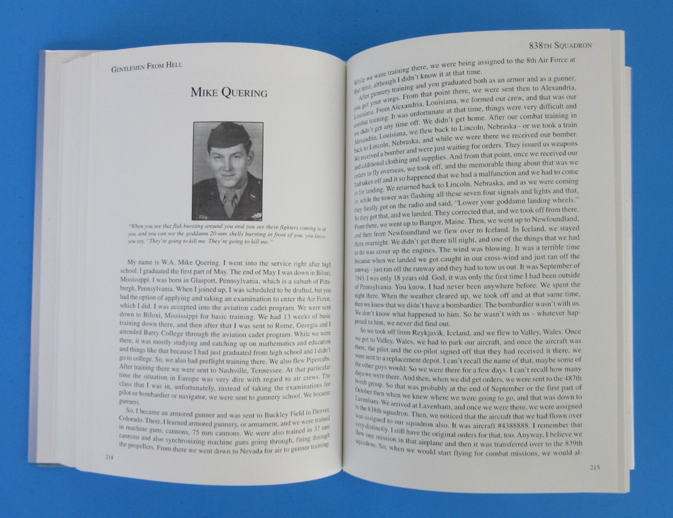 Gentlemen From Hell: Men of 487th Bomb Group By C.C. Neal Hardcover Book Signed