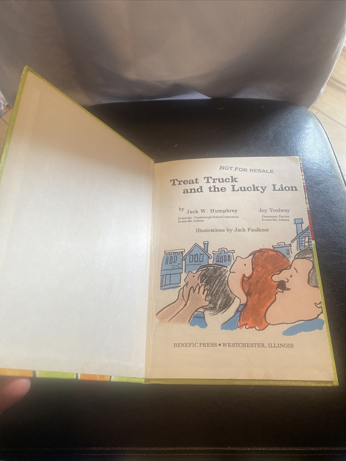 Treat Truck and the Lucky Lion Book 1974 Jack Humphrey Benefic Press Vintage