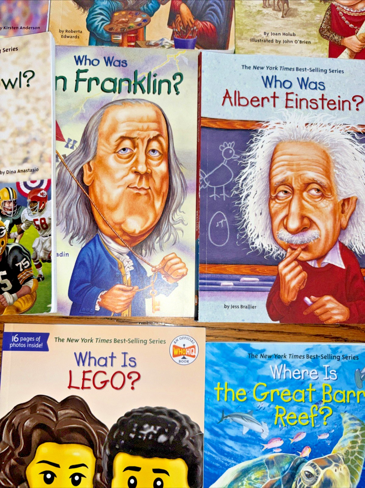 Lot of 50 Who Was / What Was / Where Is Books Biography History Homeschool Paper