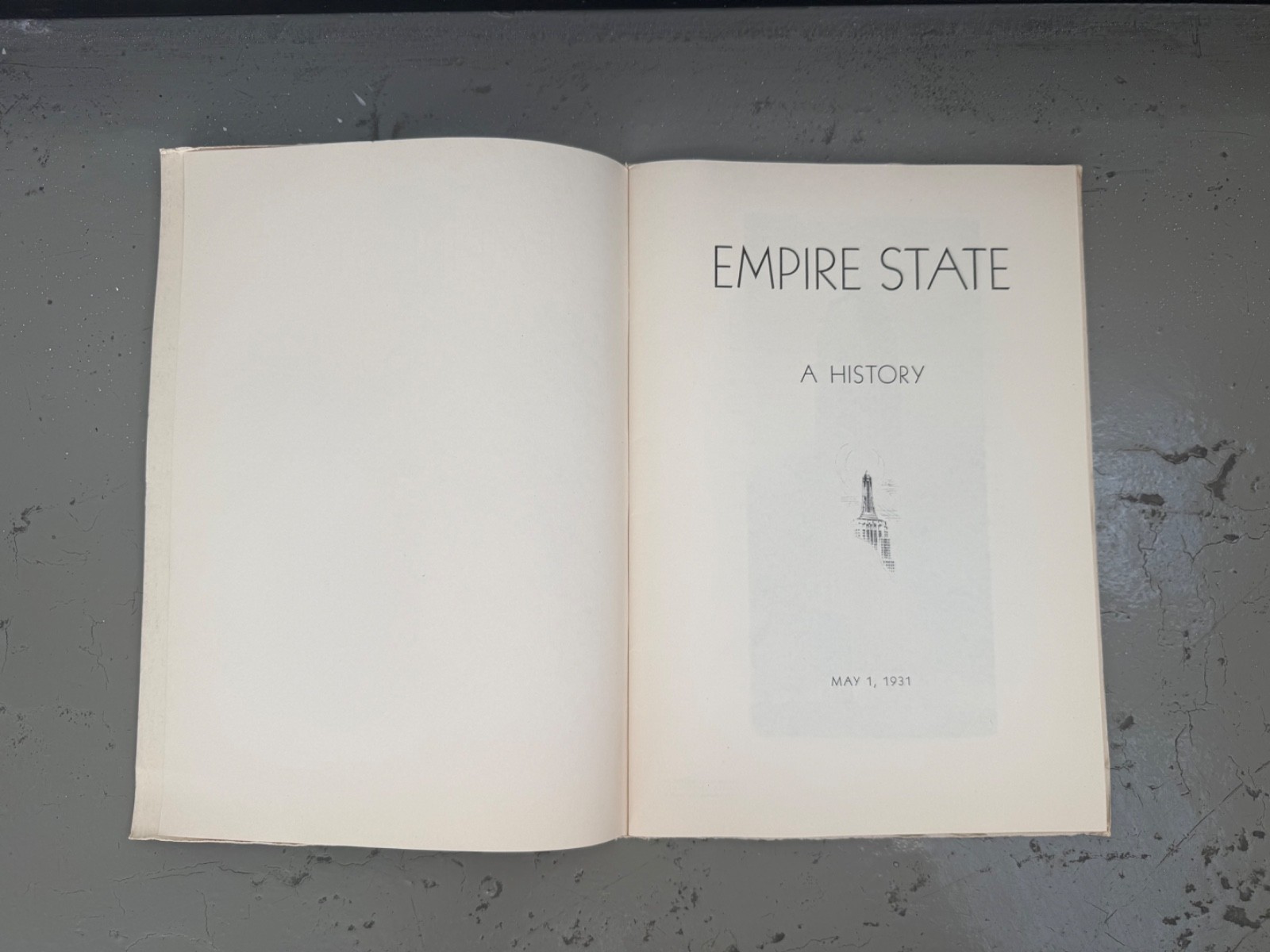 Empire State: A History Vintage Book 1931