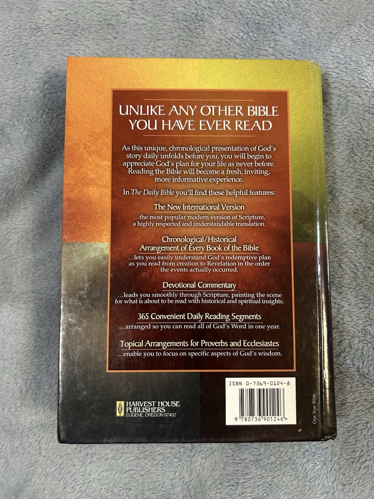 The Daily Bible In Chronological Order 365 Daily Readings NIV F LaGard Smith HC