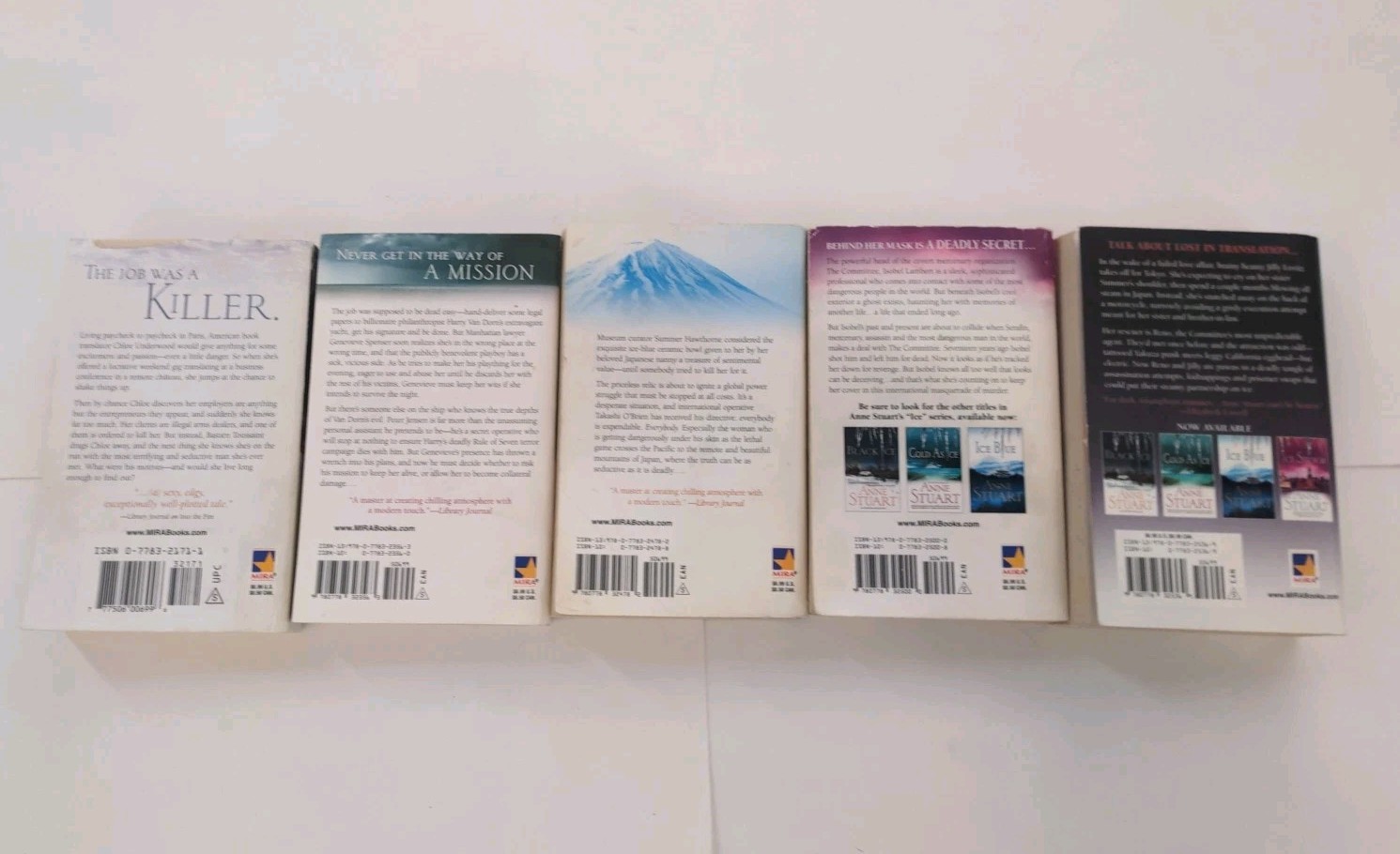 Complete Set ICE 1-5 Anne Stuart Lot Black Cold as Storm Fire
