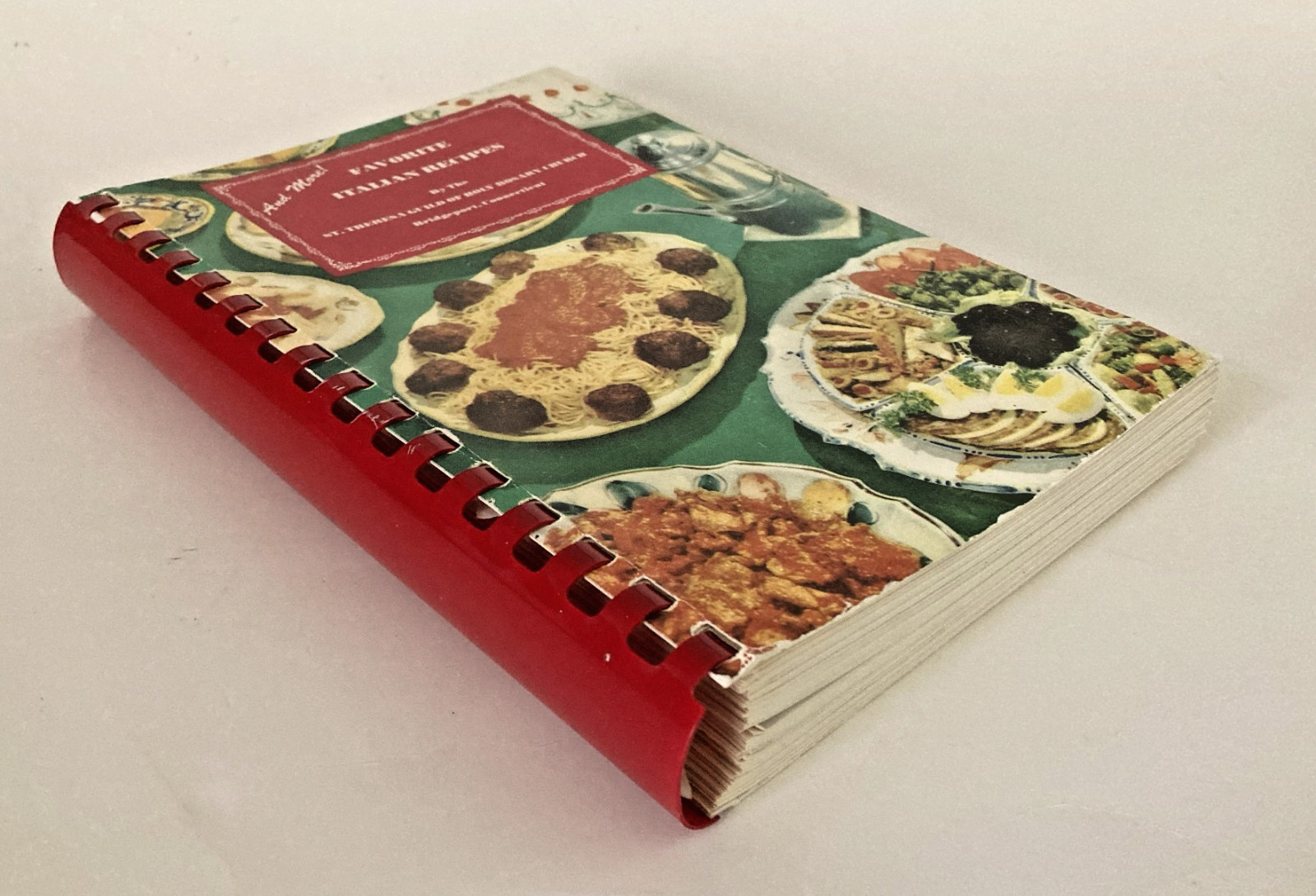 VTG Italian Cookbook St Theresa Guild Holy Rosary Church Bridgeport CT 1986