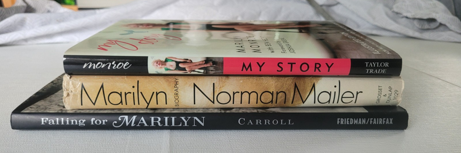 Marilyn Monroe Book Lot Norman Mailer Ben Hecht Jock Carroll HC DJ Vintage Film