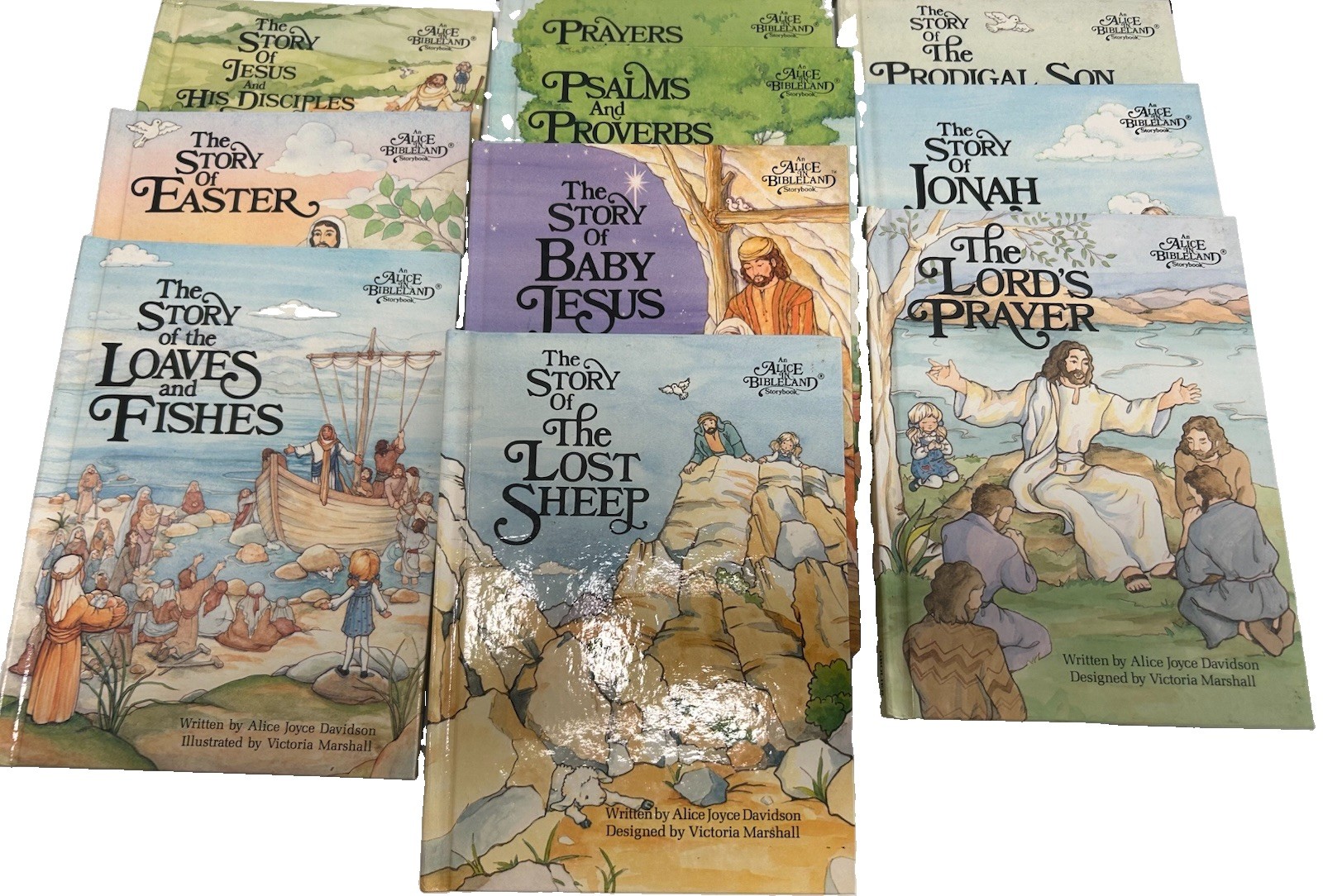 Alice Joyce Davidson Bible Story Books Lot of 10 HC Vintage Children’s Christian