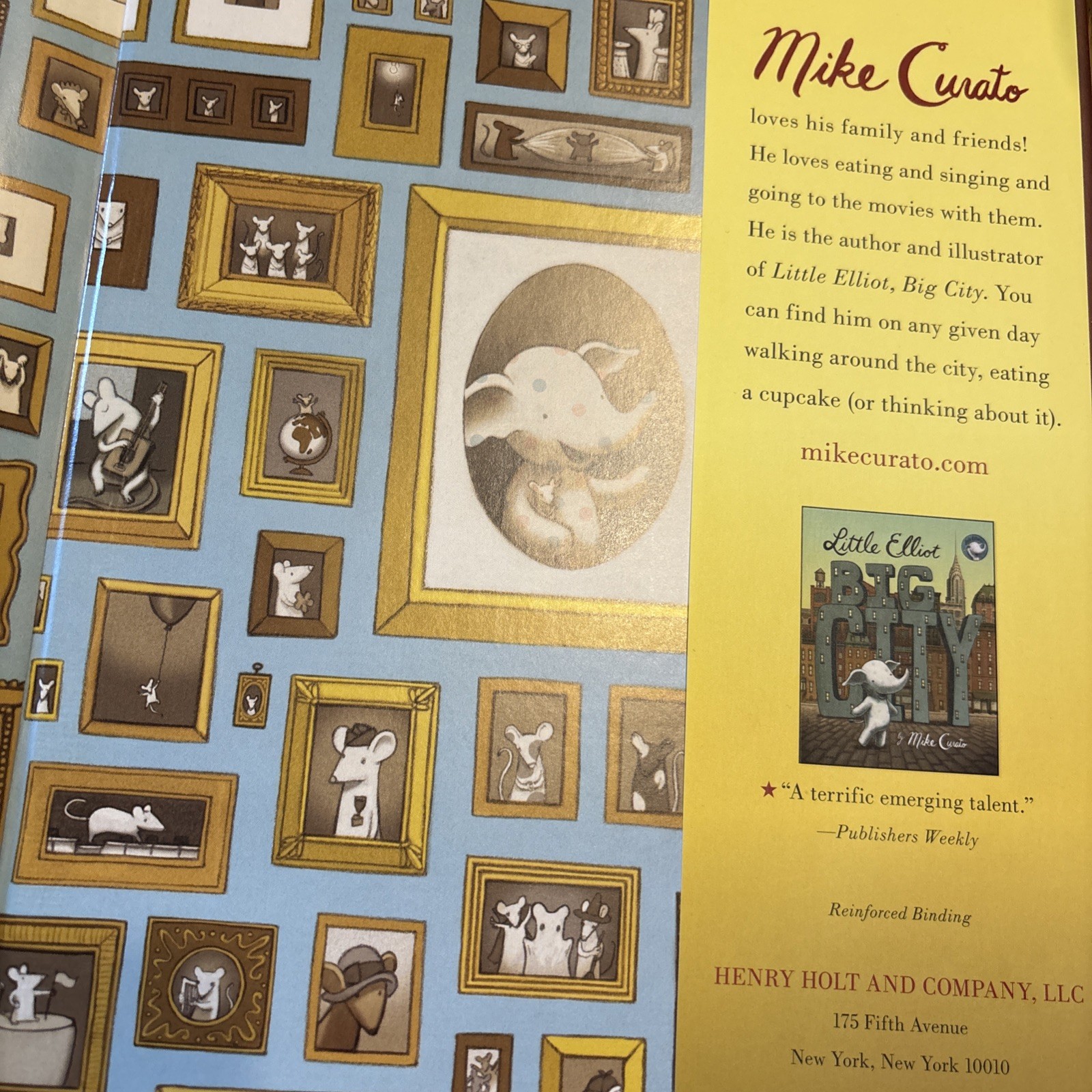 Little Elliot, Big Family by Mike Curato (1st Edition)