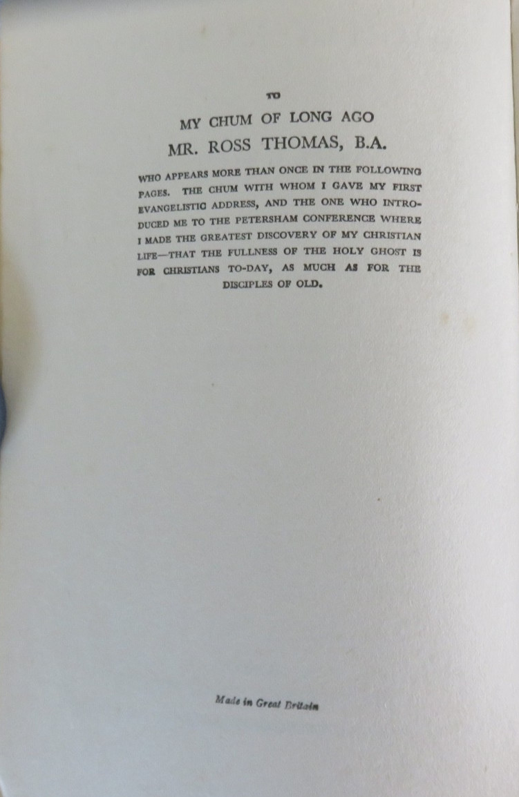 Mighty Moments -Autobiography by Lionel B Fletcher 1931 PB