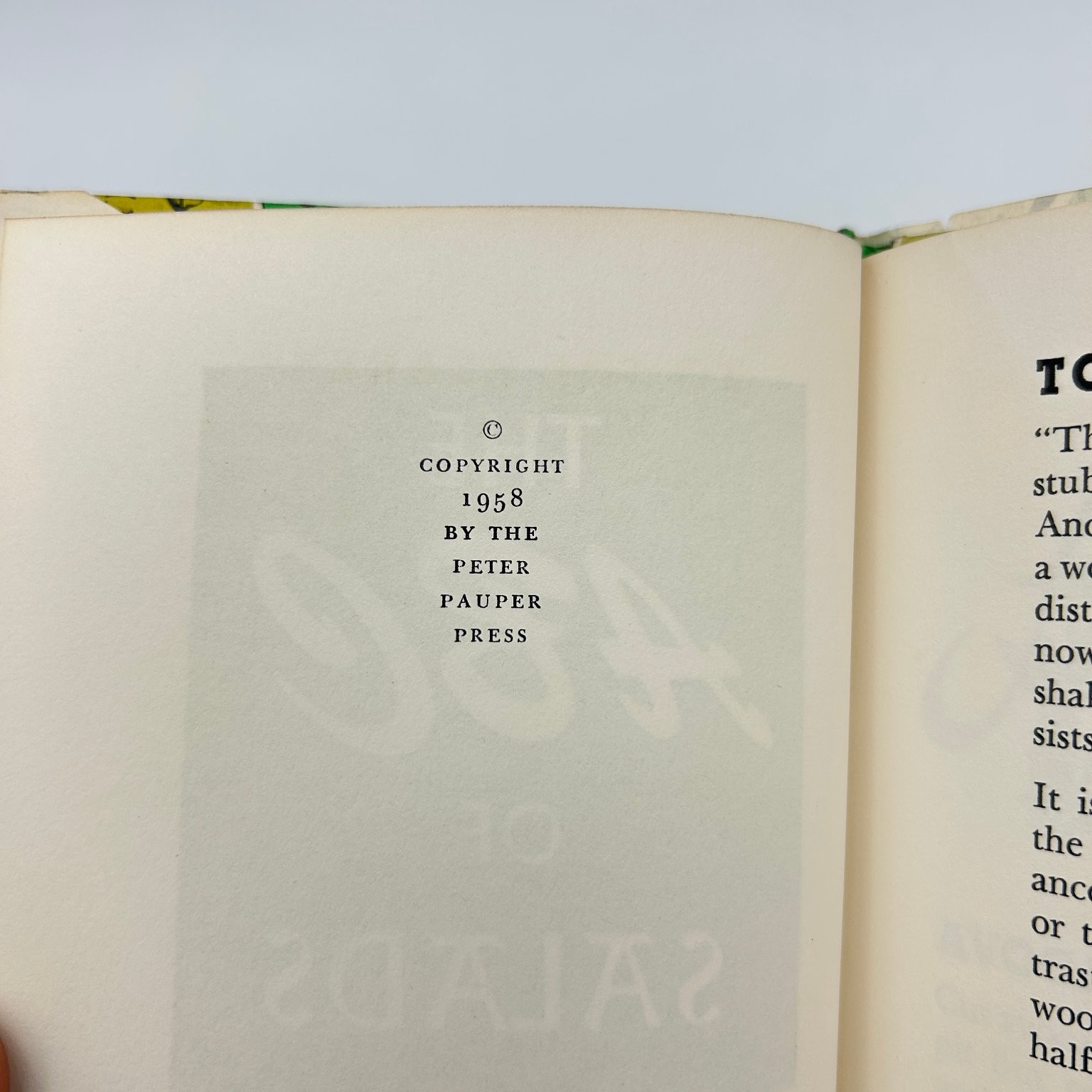 The ABC of Salads Ruth McCrea 1958 Vintage Cookbook Peter Pauper Press