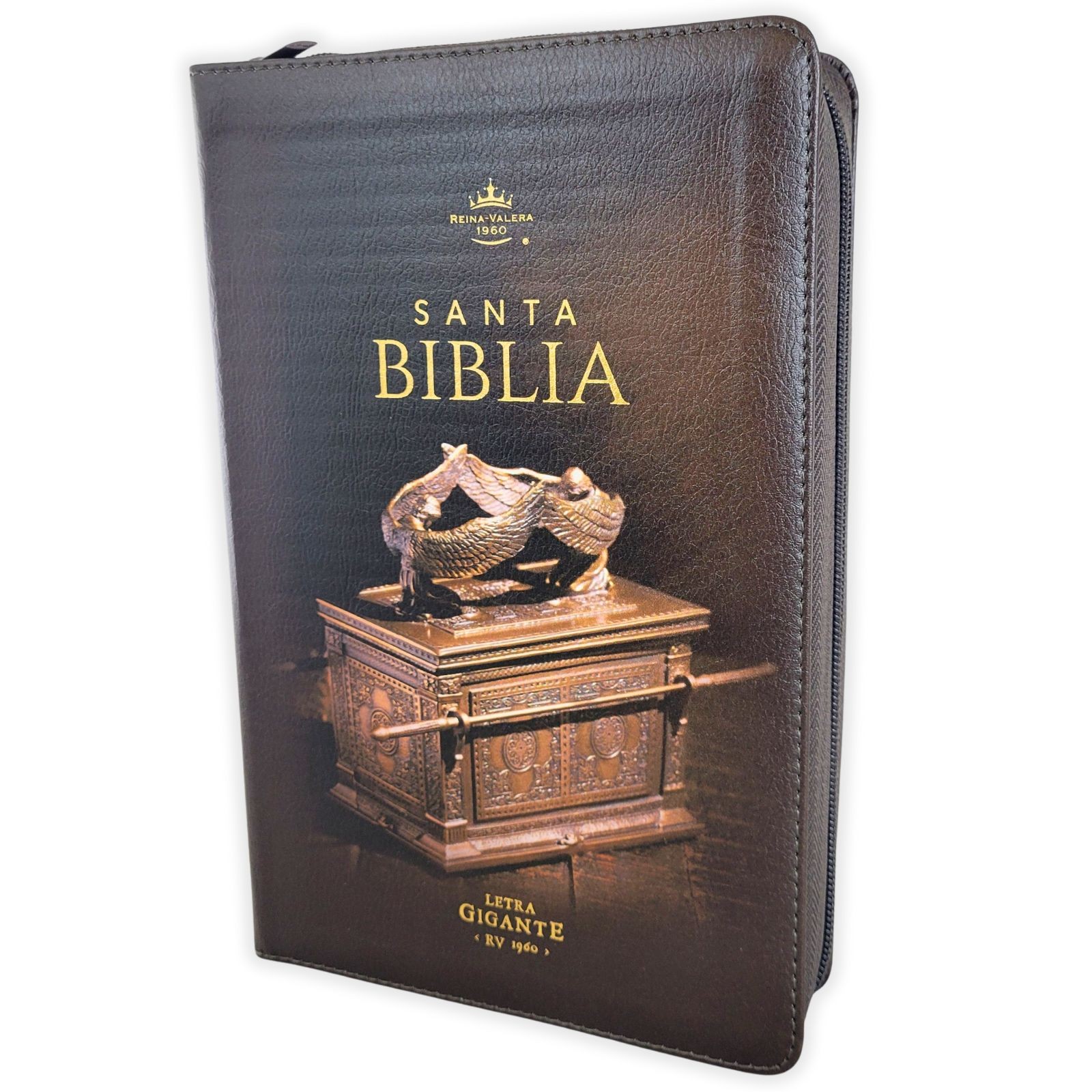 Biblia con Cierre Letra Gigante Manual 14 puntos RV1960 imit piel negro con i…