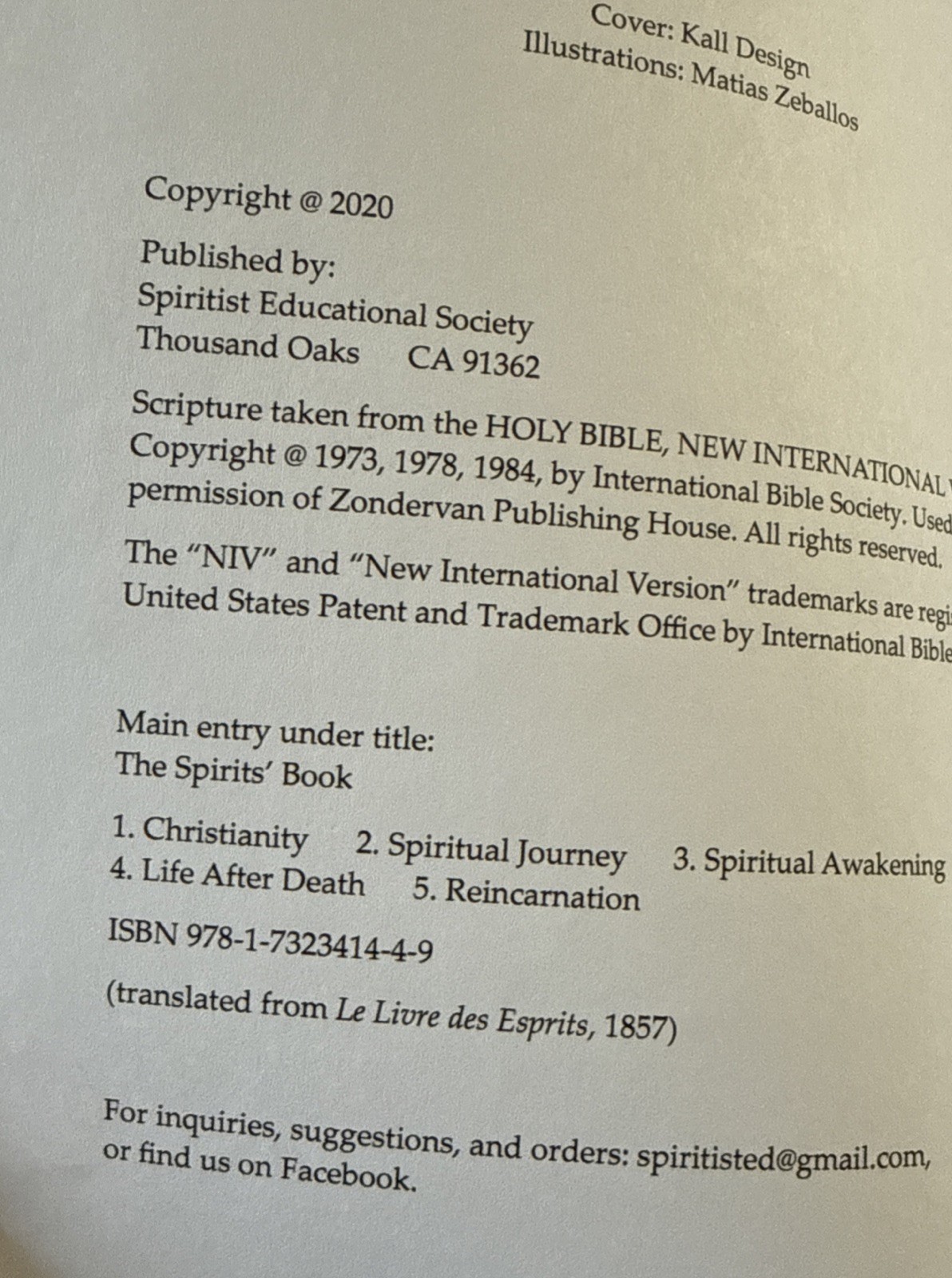 The Spirits’ Book, by Allan Kardec
