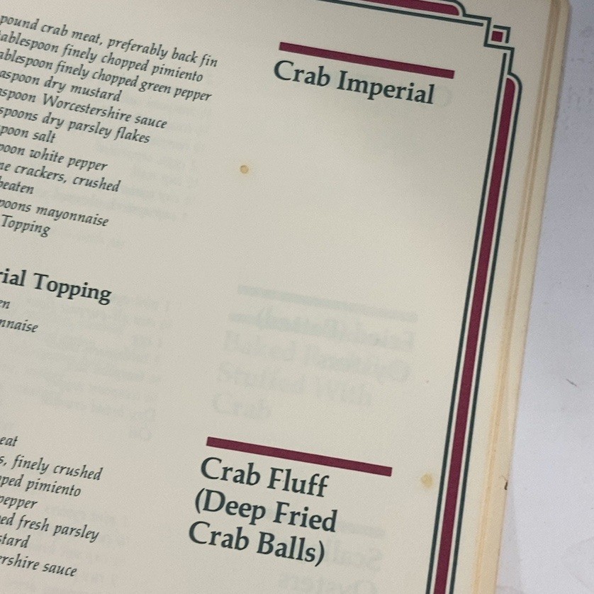 Treasured Recipes honoring Maryland’s 350th Anniversary Cookbook Booklet Good