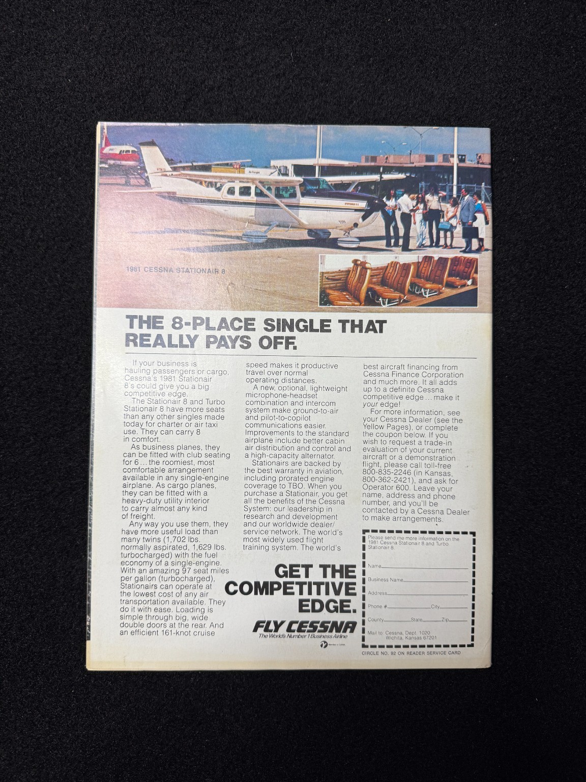 Air Progress Magazine 1981 Vol 43 No 7 Aviation Aircraft Turboprop Vintage