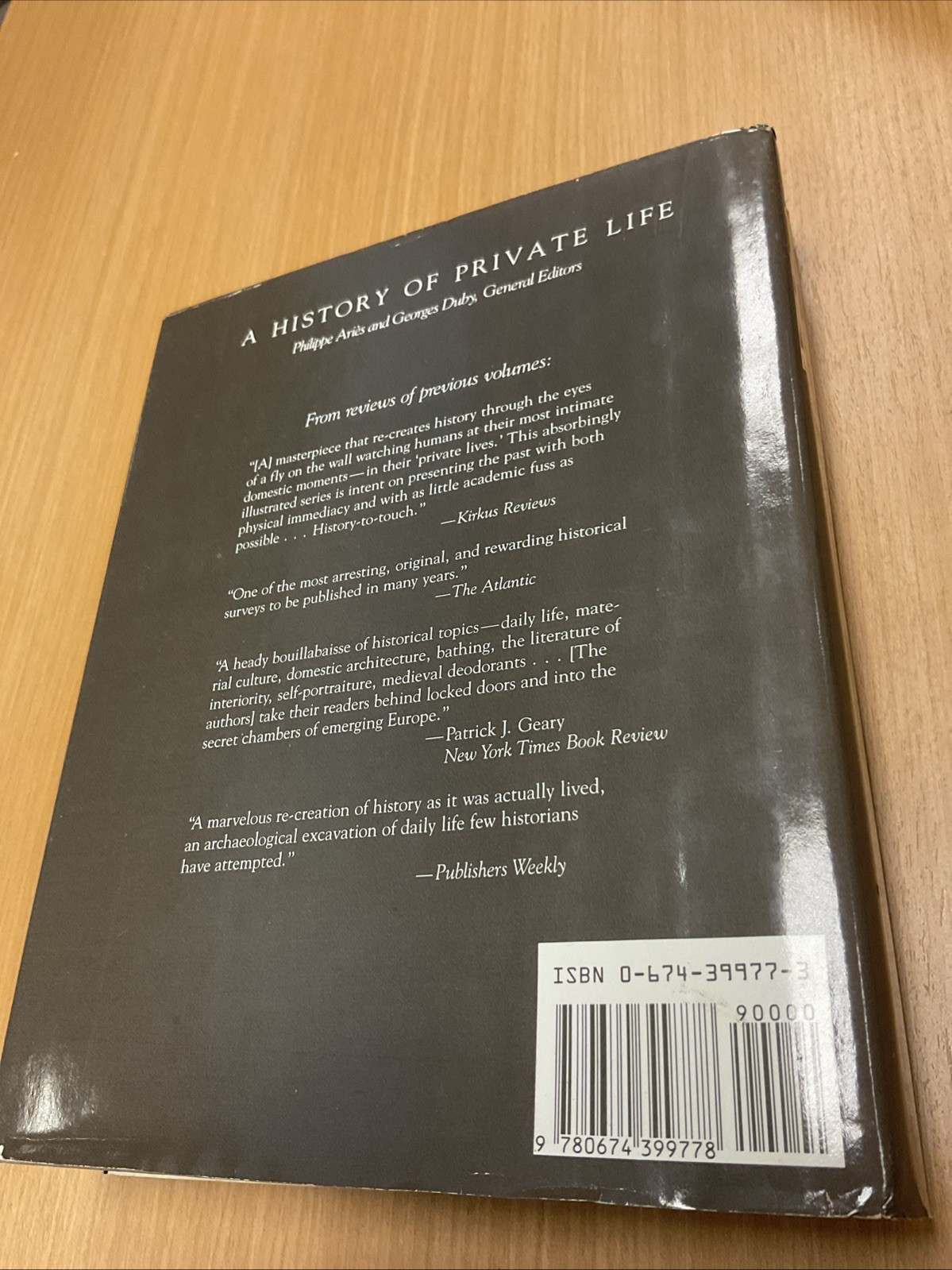 History of Private Life Ser.: A History of Private Life Vol. 3 : Passions of the