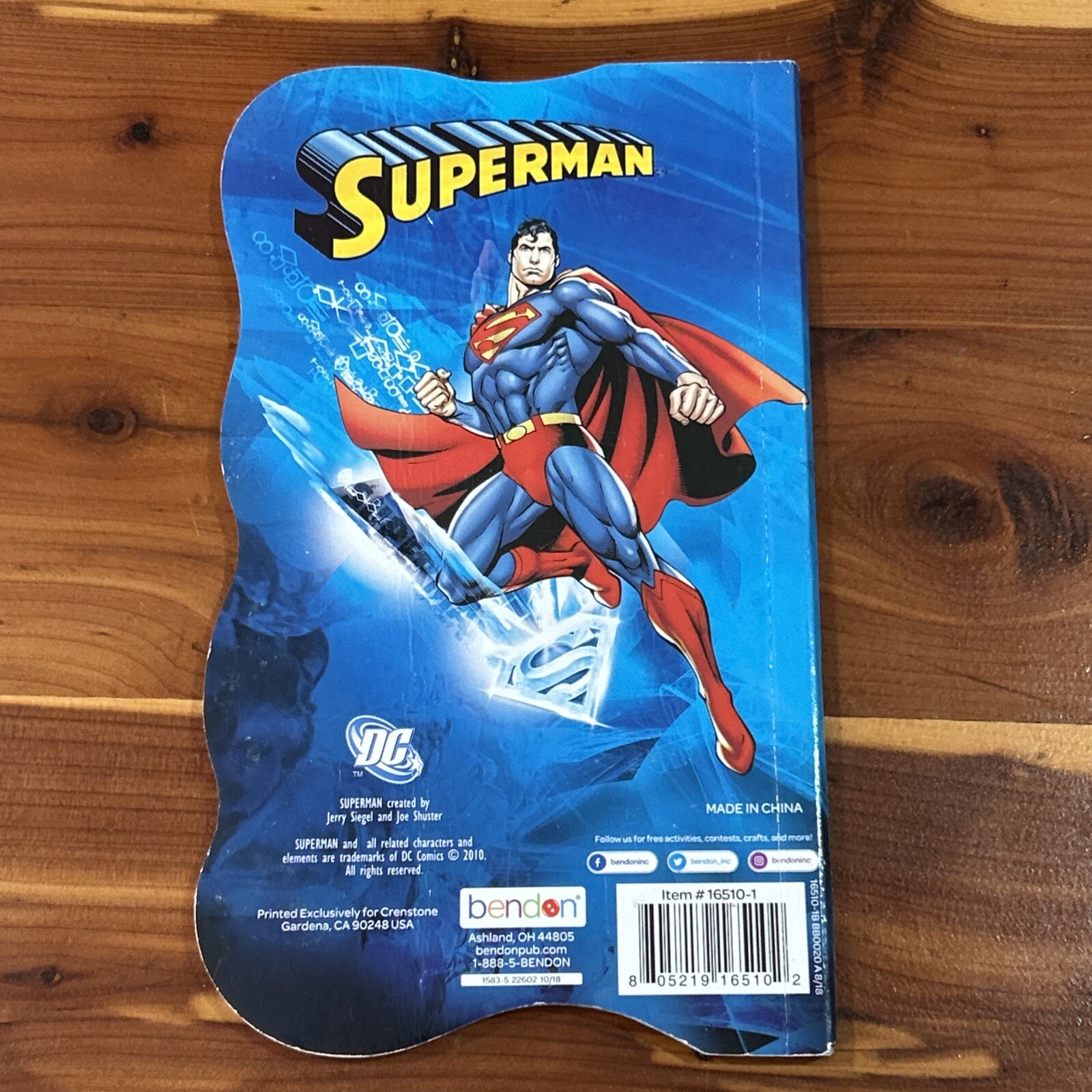 Shape Book Superman Lot Of 4 Books 2010 DC Bendon Publishing