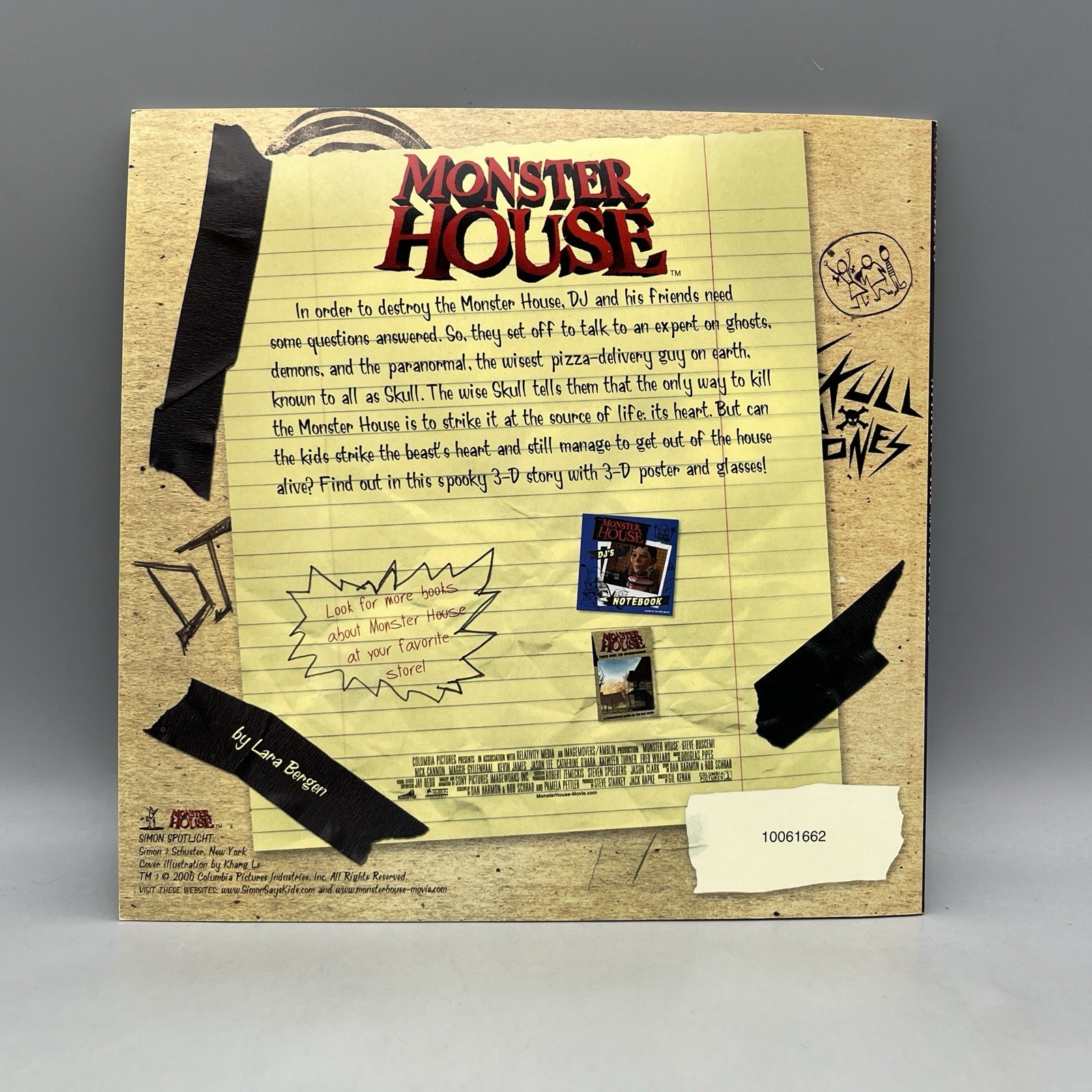 Attack of the Monster House by Lara Bergen w/ Uncut 3D Glasses & Attached Poster