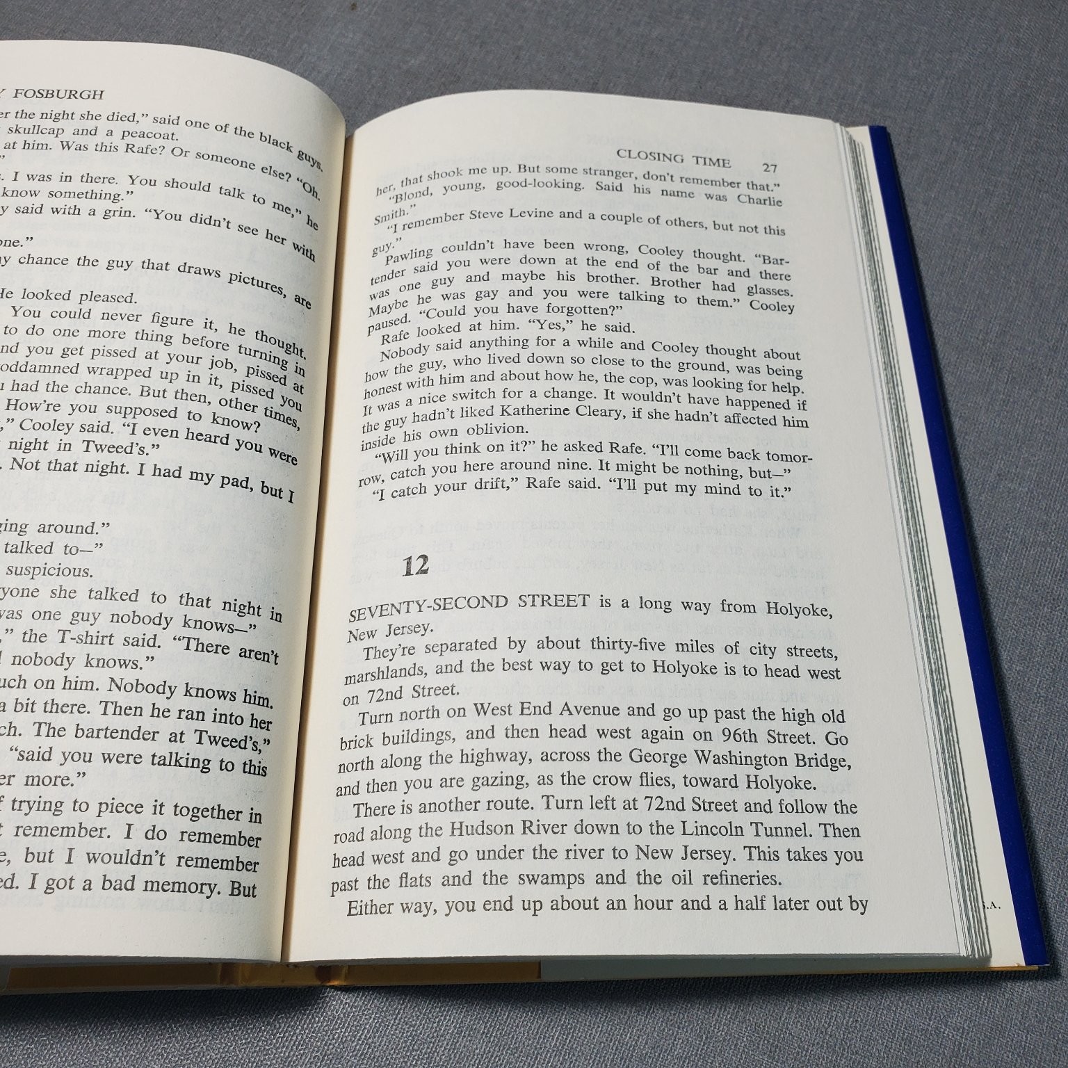 Closing Time Lacey Fosburgh 1977 Book Club Edition True Crime Delacorte Press