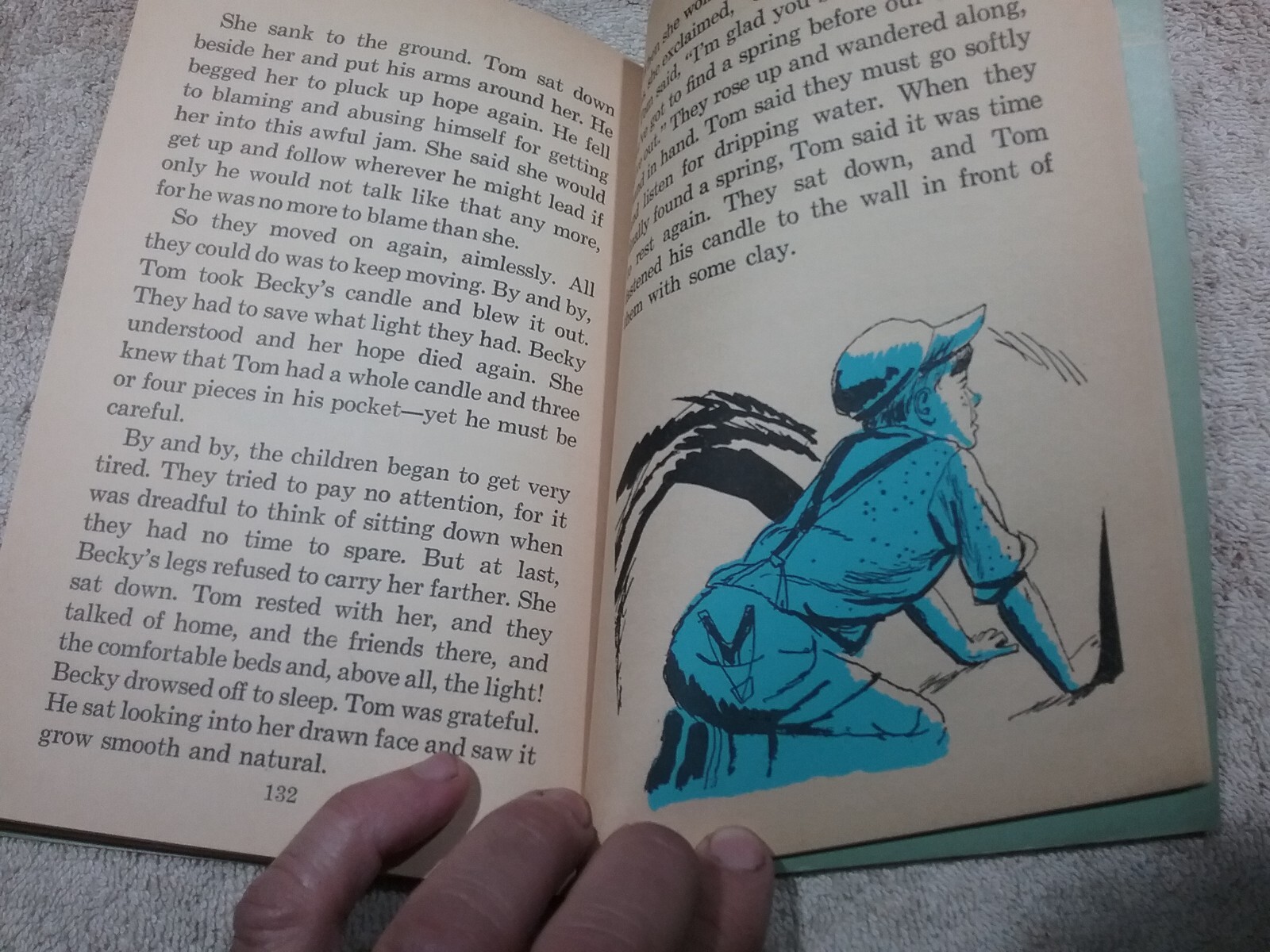 Vintage 1961 Book “TOM SAWYER To Read Aloud” 159 Pages Illustrated, Paperback