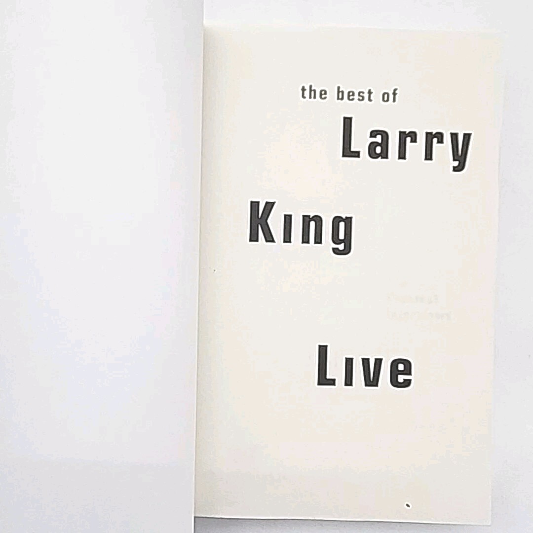 The Best of Larry King Live The Greatest Interviews 1st Edition Paperback Book
