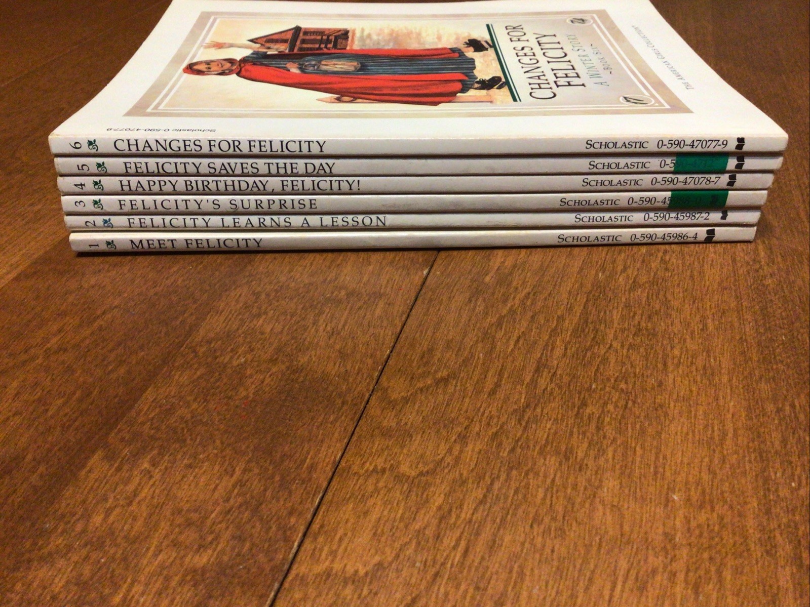 Complete Set Lot Of 6 FELICITY American Girl SCHOLASTIC Books PB Series 1991 (L2