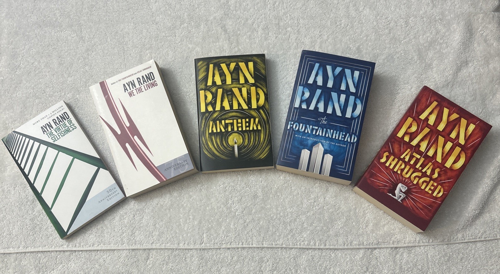 Ayn Rand Lot Of 5 Atlas Shrugged The Fountain Head Philosophy
