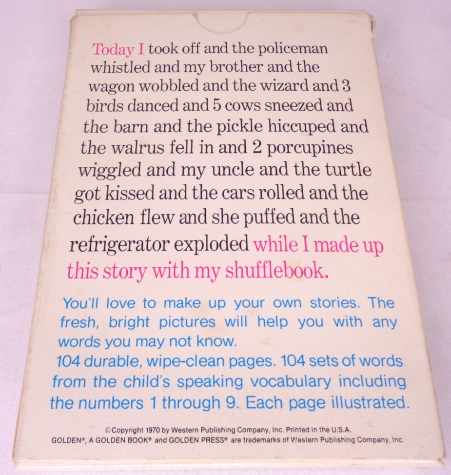 A Shufflebook Vintage 1970 Golden Press 100% Complete Picture Cards Hefter Book