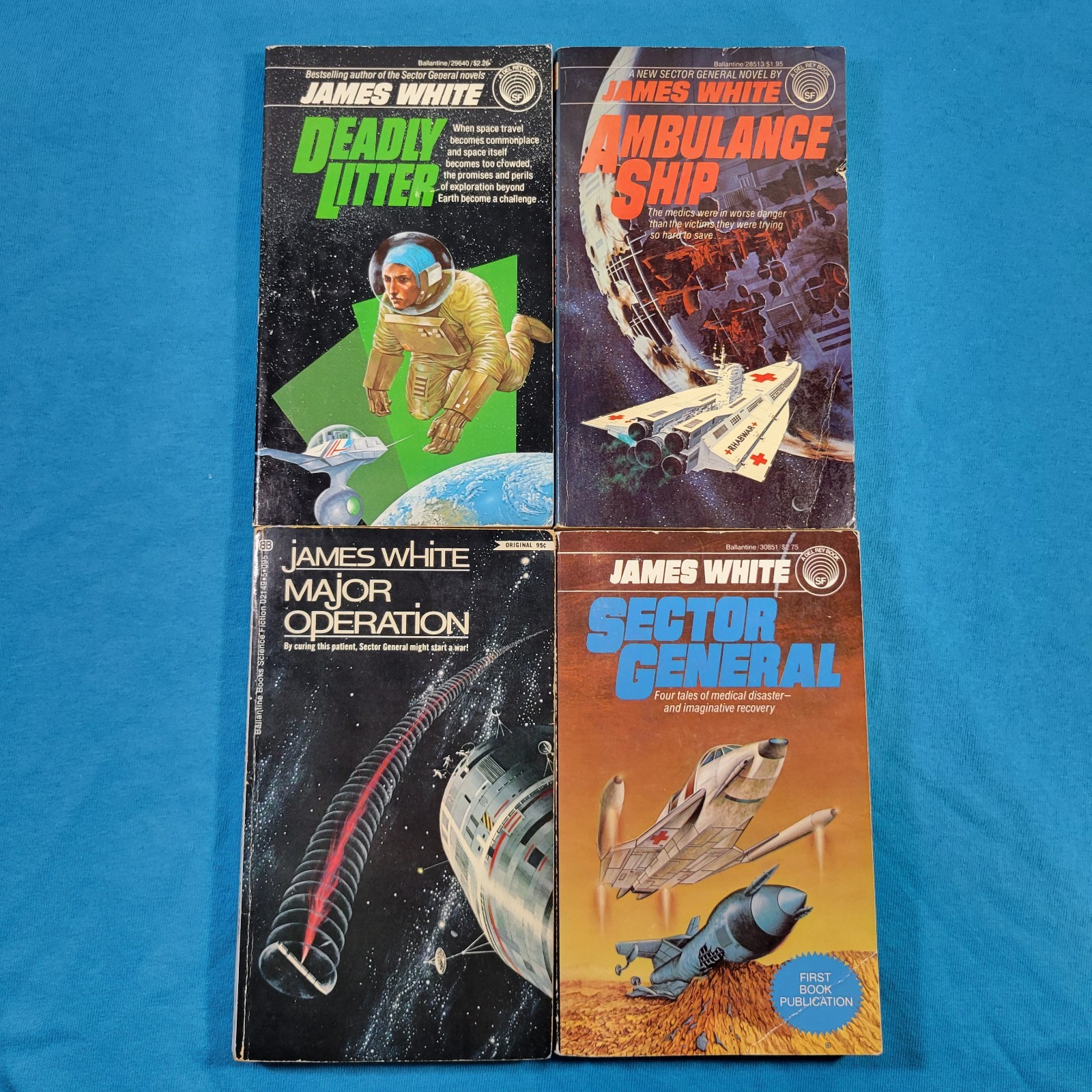 James White 4 PB Book Lot Deadly Litter Major Operation Ambulance Ship Sci-Fi