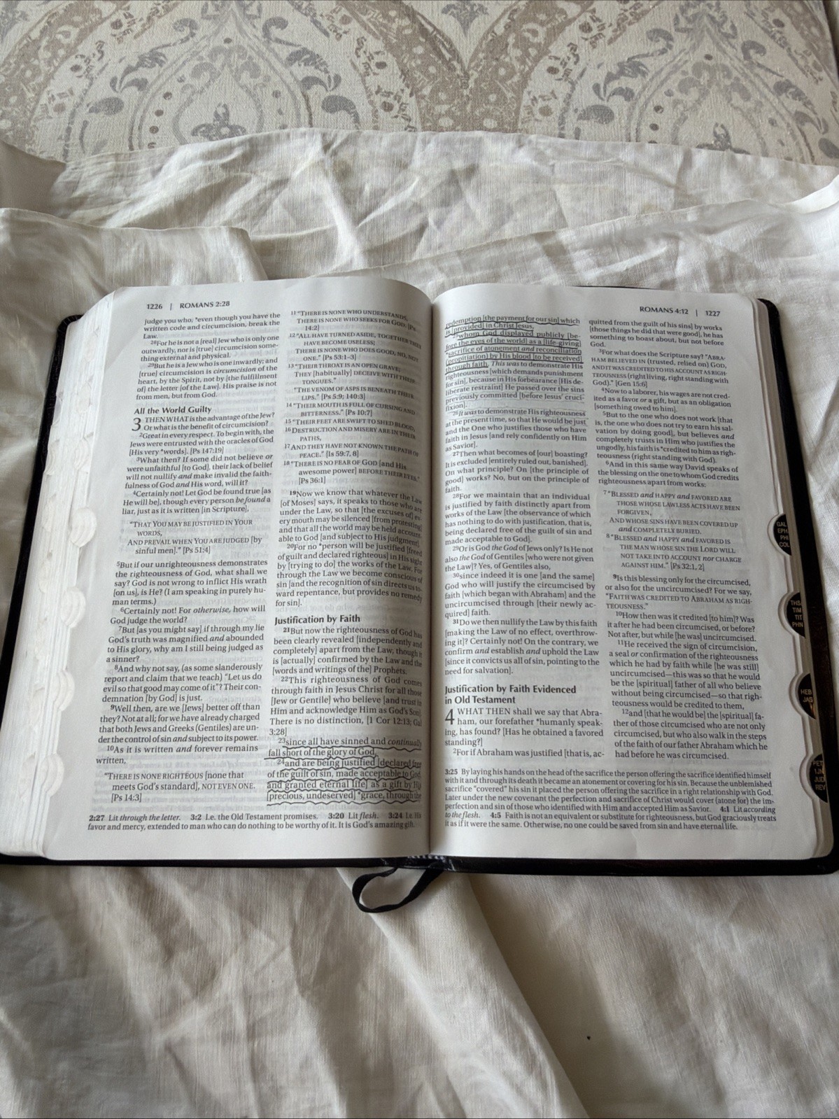Amplified Bible – AMP, 2015 – Black Bonded Leather – Indexed Good Condition