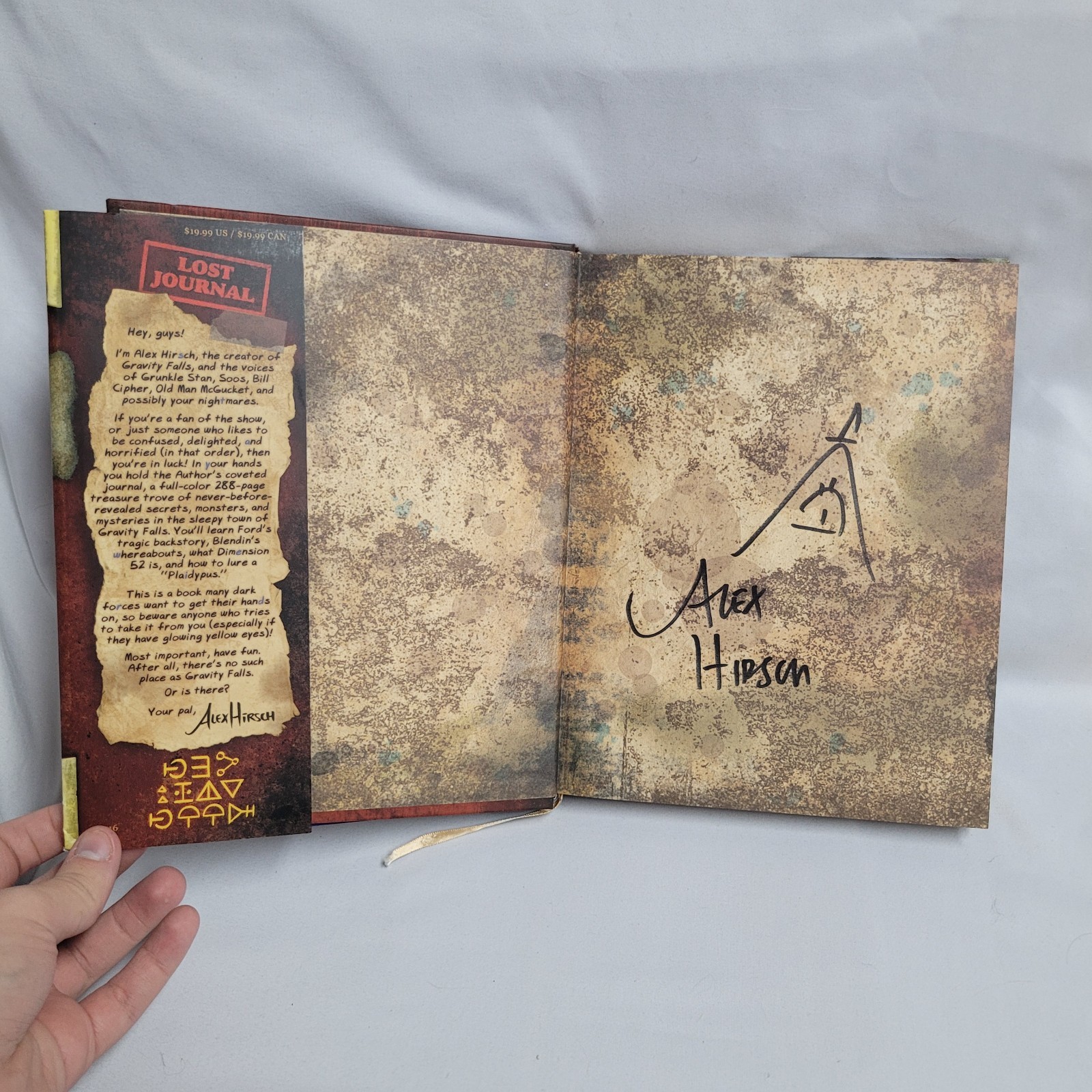 BILL CIPHER DRAWING! Gravity Falls SIGNED Journal 3 – Alex Hirsch NYCC 2024