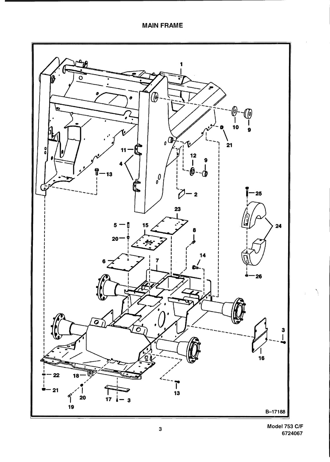 BOBCAT 753 753H Skid Steer Loader Parts Manual – STEEL WIRE BOUND – TOUGH COVERS
