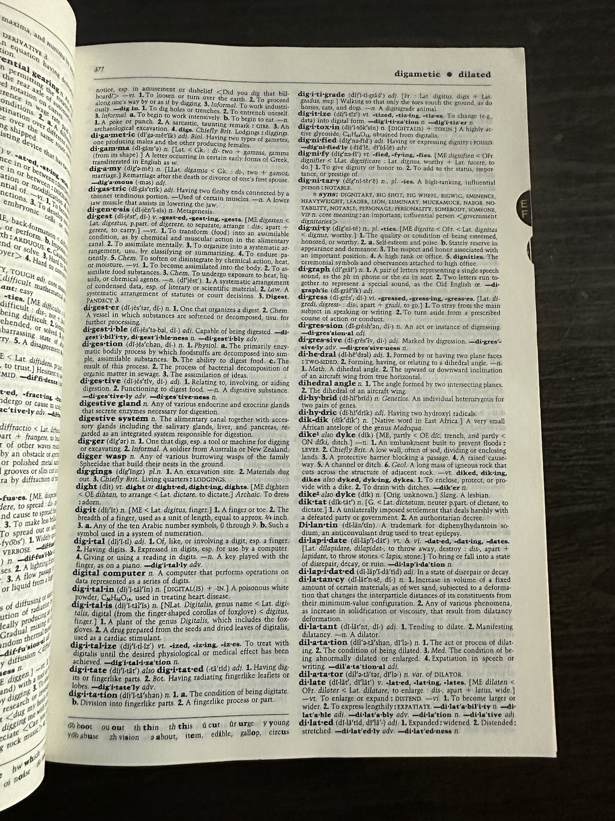 Vintage 1984 Webster’s II New Riverside University Dictionary 1,536 Pages Book