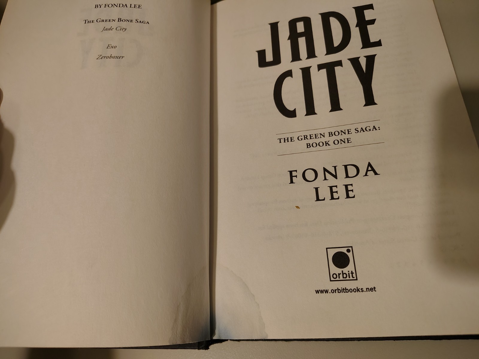 Jade City – Fonda Lee (Hardcover) True First Edition/Print, 1st/1st, $26.00, GD