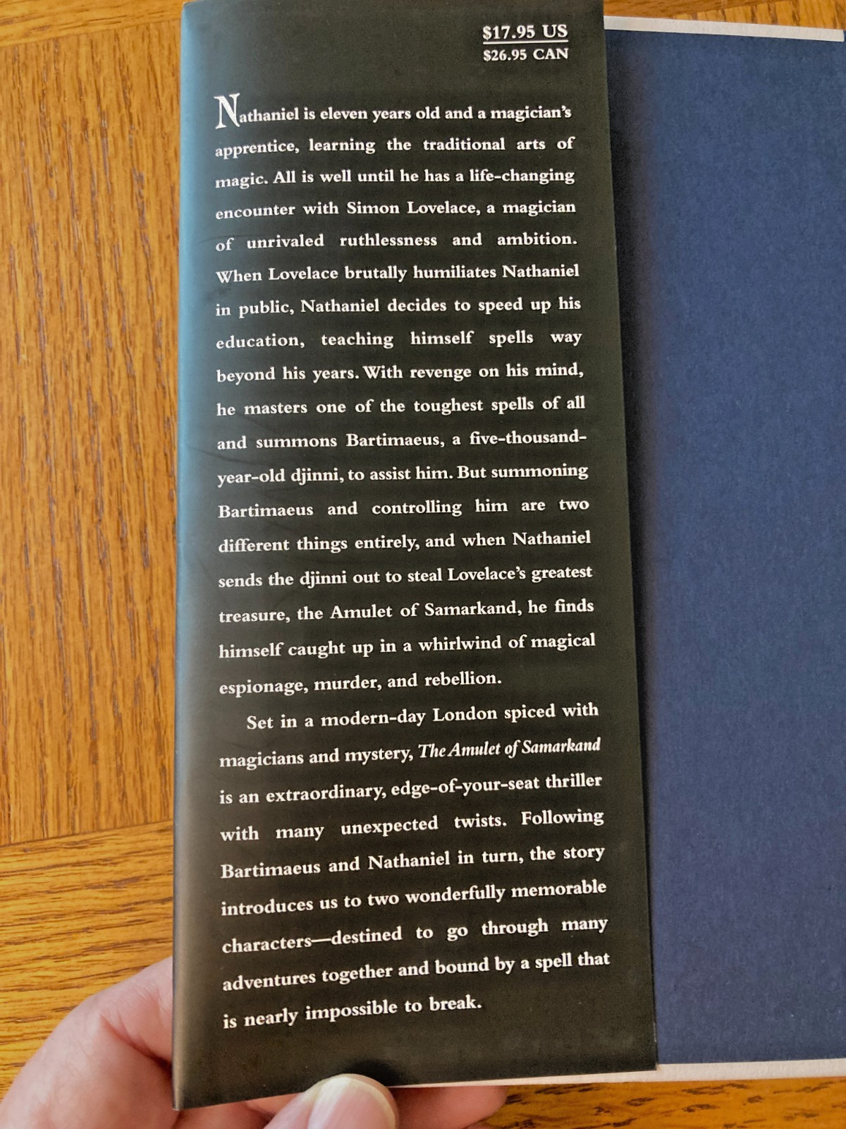 Jonathan Stroud – The Bartimarus Trilogy Book One – First Edtion – Hardback