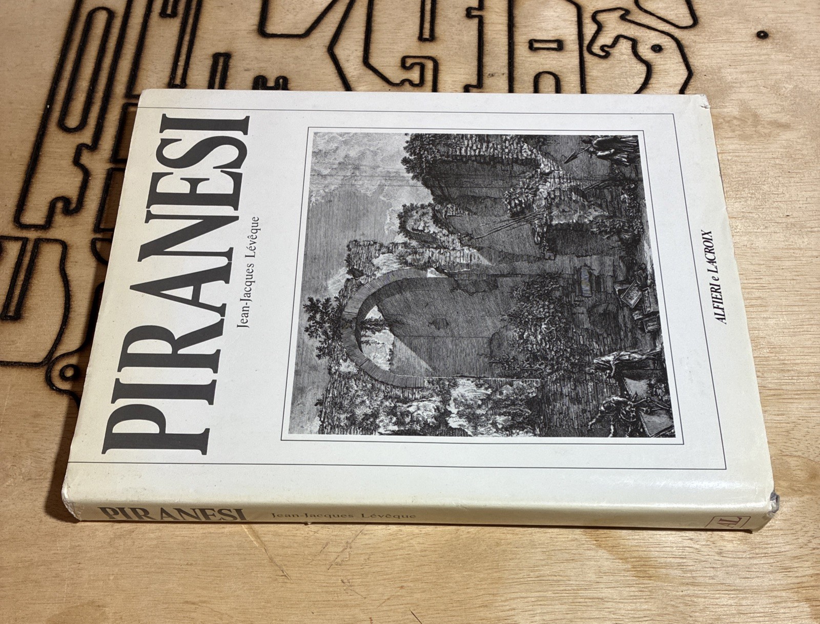 Vintage Piranesi Engraving Etching Book by Jean Jacques Leveque HCDJ Art Italian